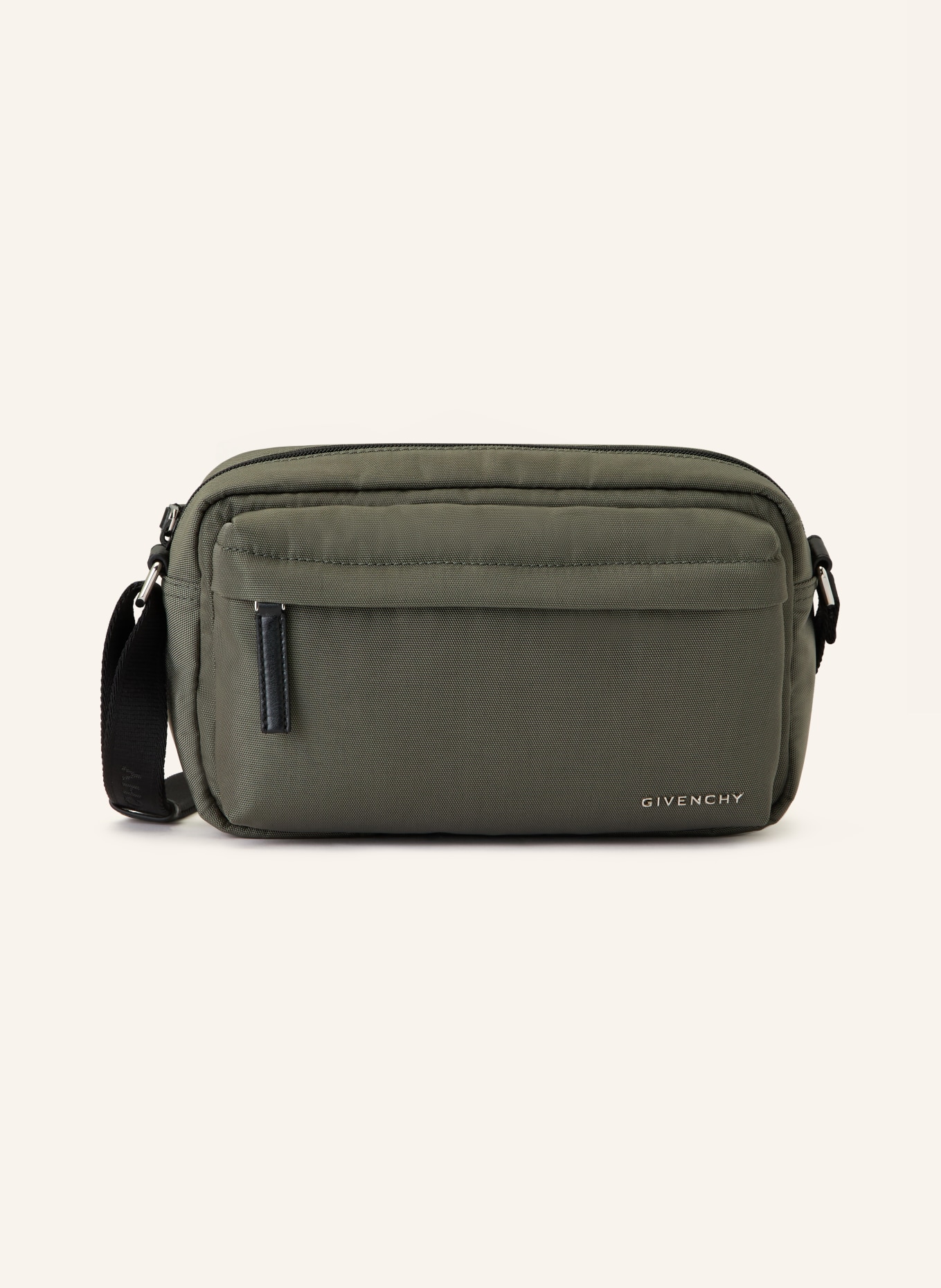 GIVENCHY ESSENTIAL shoulder bag: OLIVE / SILVER