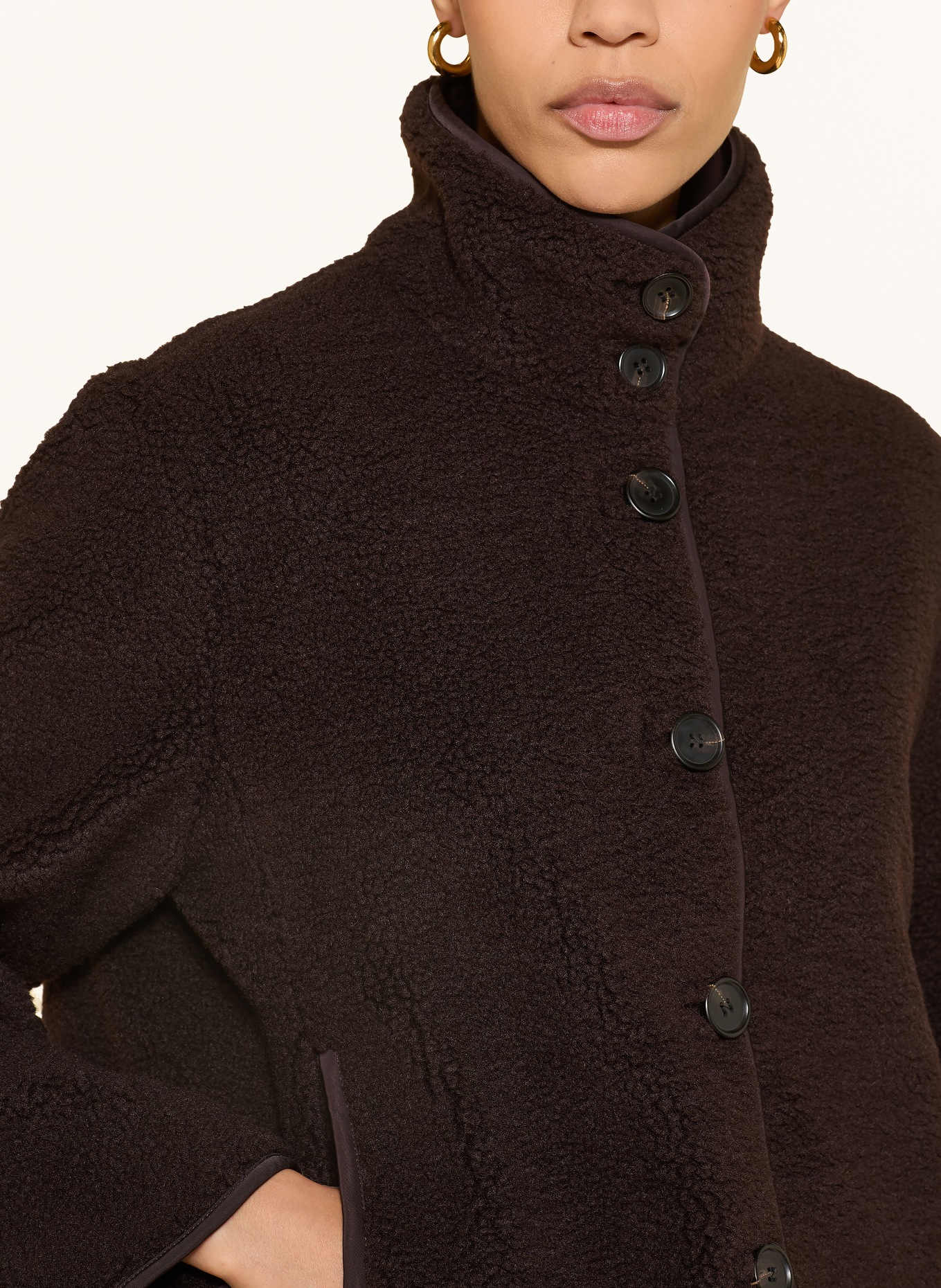 COS Kurtka z futerkiem: CIEMNOBRĄZOWY