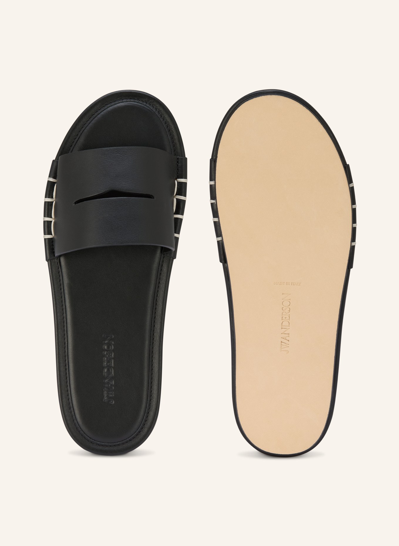 JW ANDERSON mules: BLACK