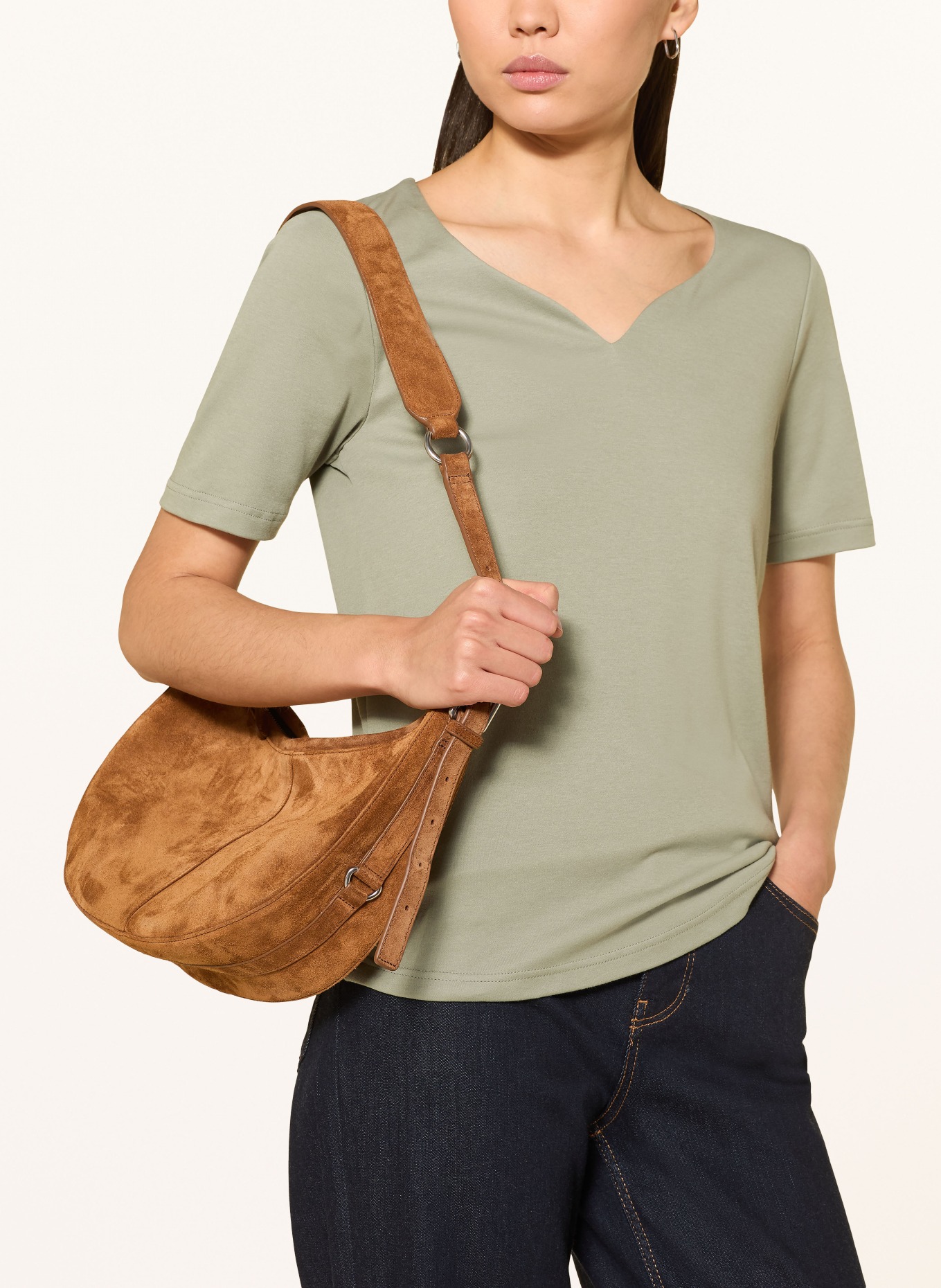 efixelle T-Shirt: KHAKI