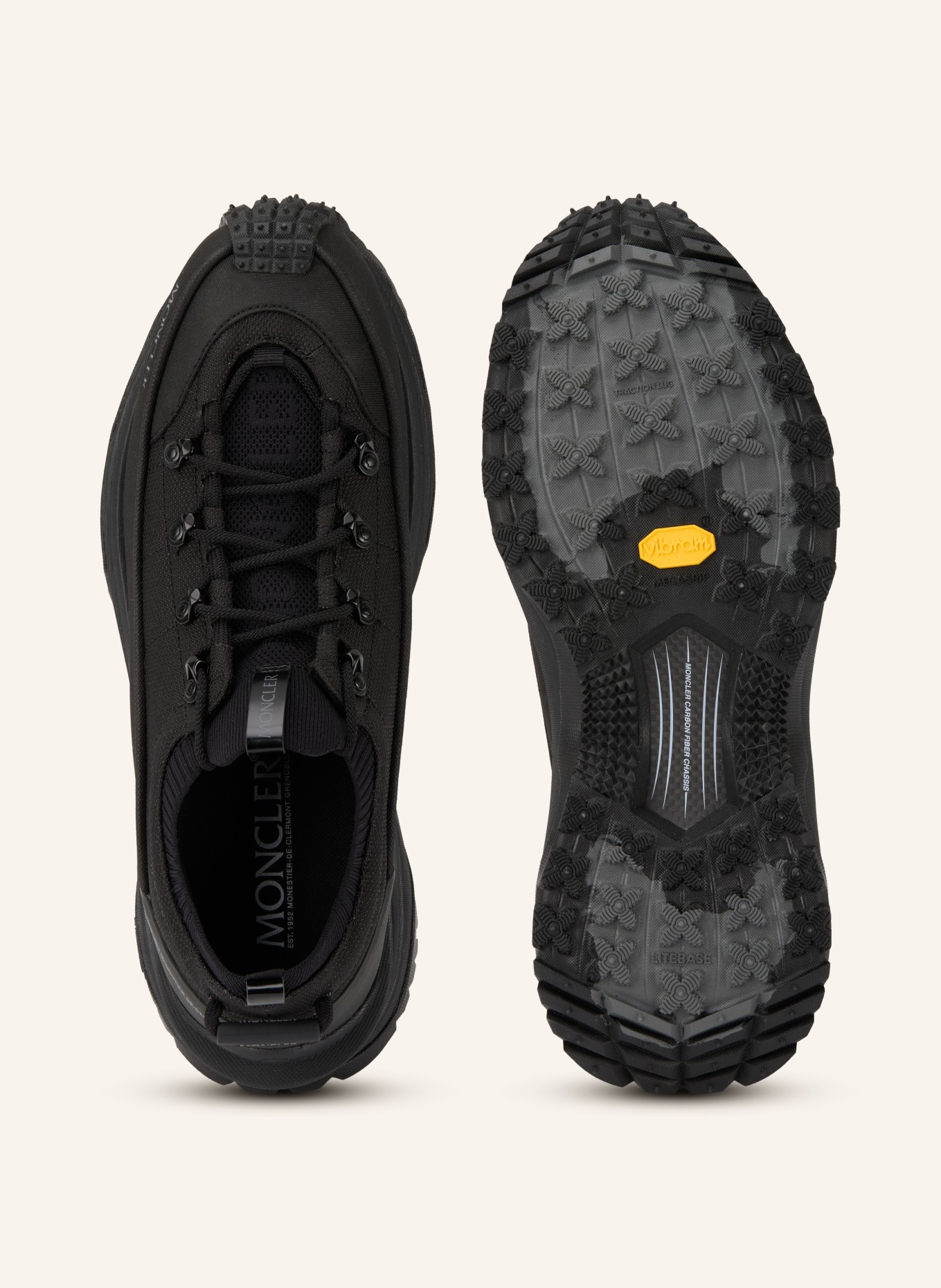 MONCLER Teniska TRAILGRIP LITE3: ČERNÁ