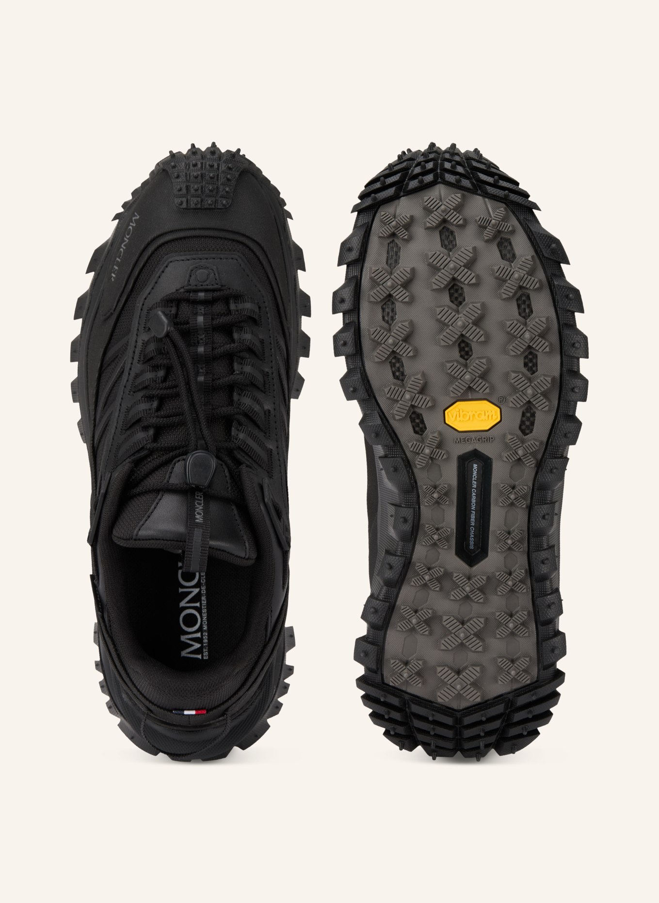 MONCLER Tenisky TRAILGRIP GTX: ČERNÁ