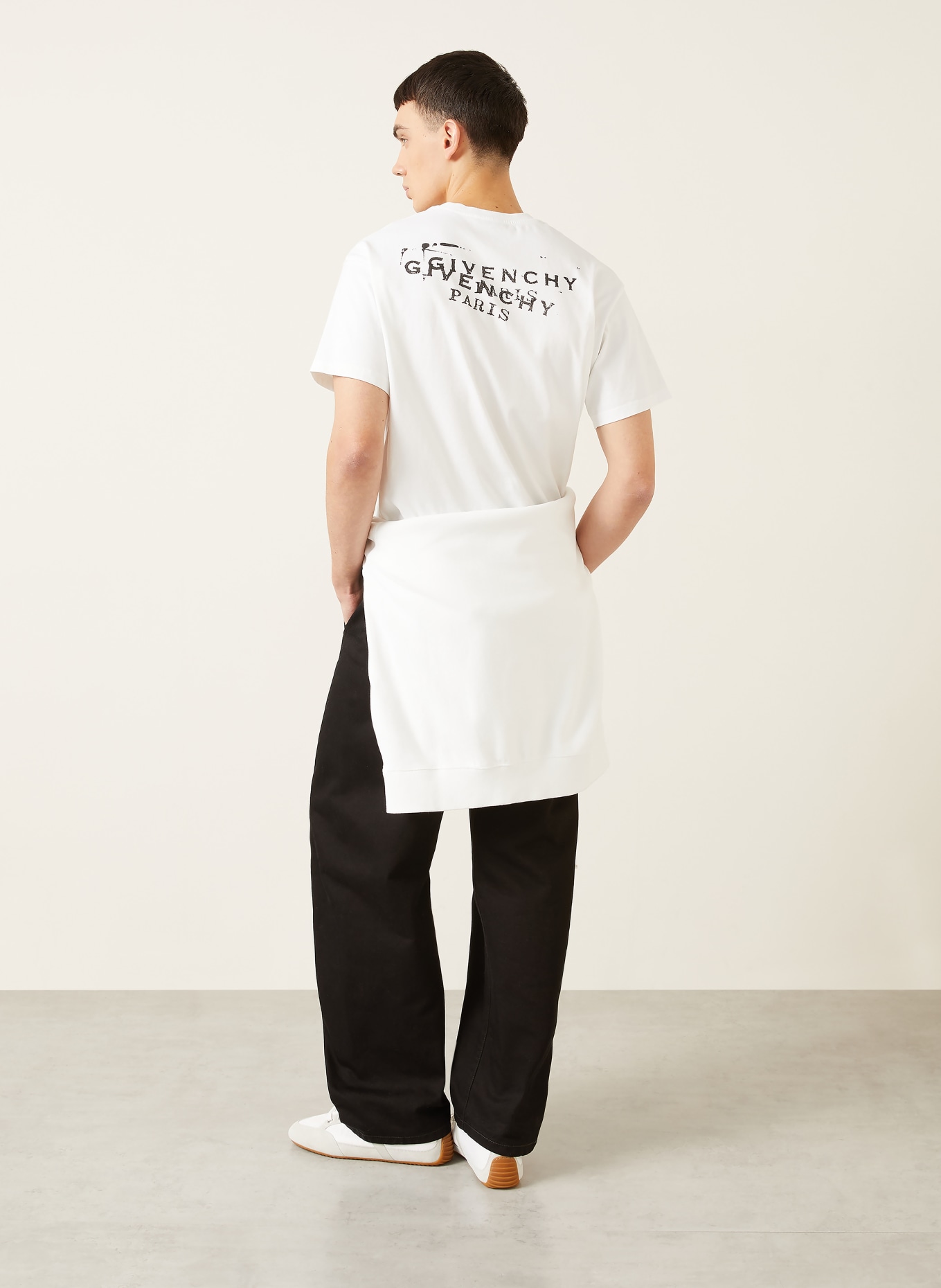 GIVENCHY koszulka: BIAŁY / CZARNY