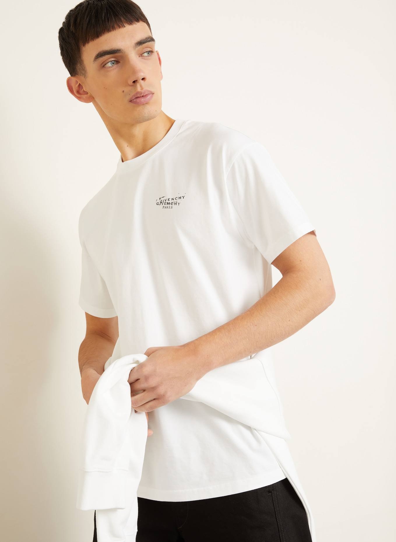 GIVENCHY koszulka: BIAŁY / CZARNY