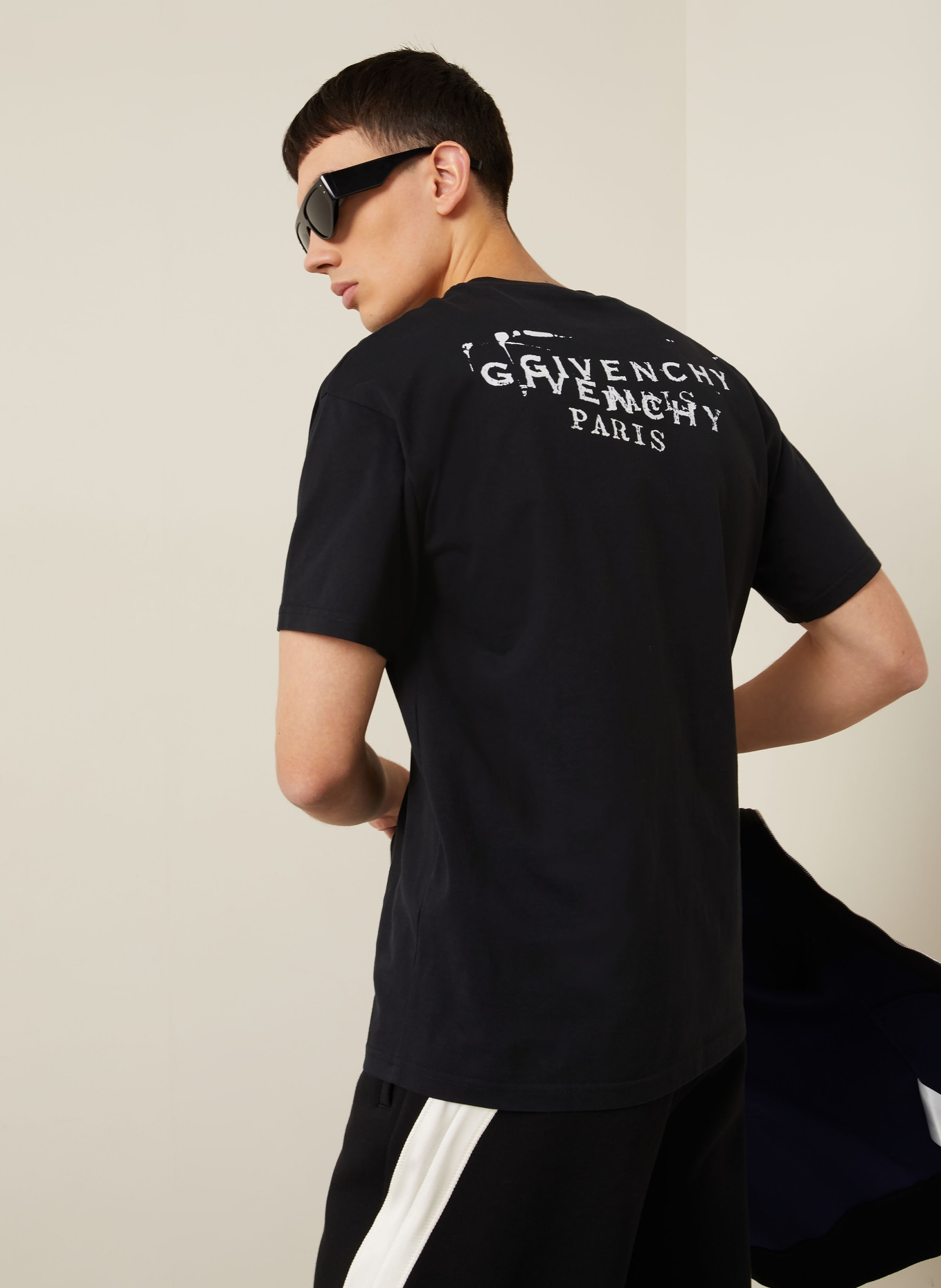 GIVENCHY tričko: ČERNÁ / BÍLÁ