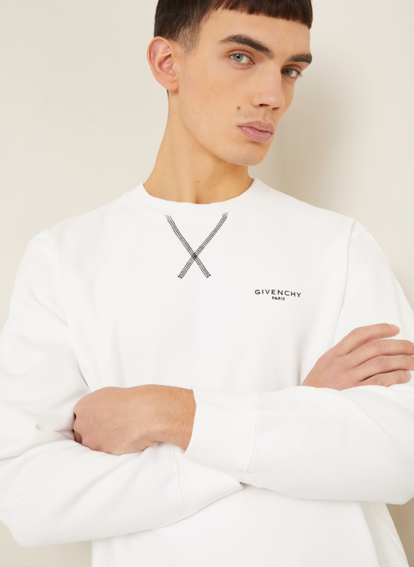 GIVENCHY sweatshirt: WHITE / BLACK