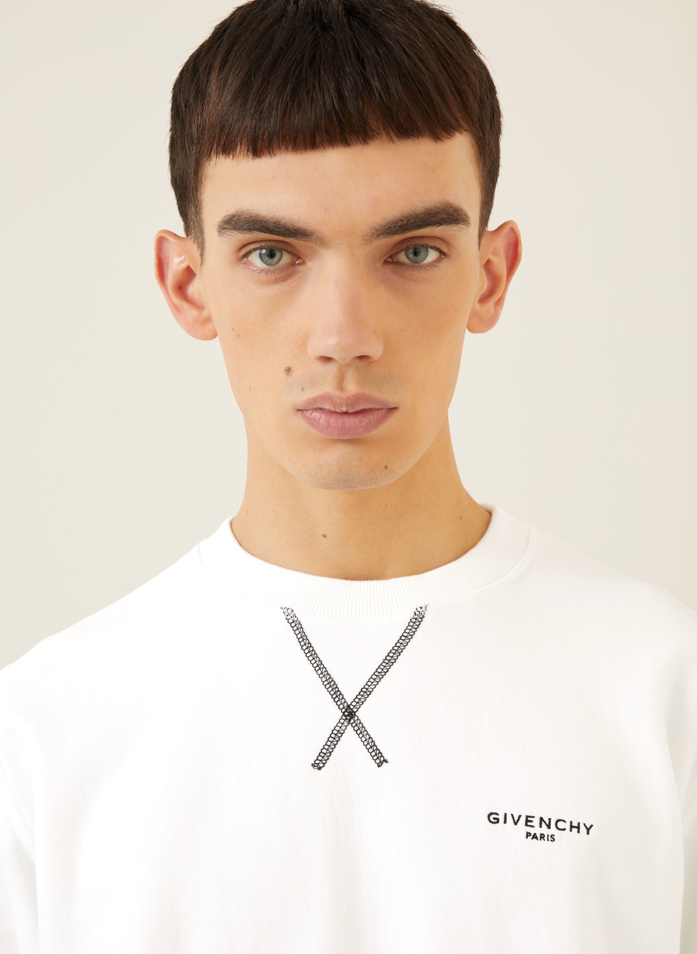 GIVENCHY sweatshirt: WHITE / BLACK