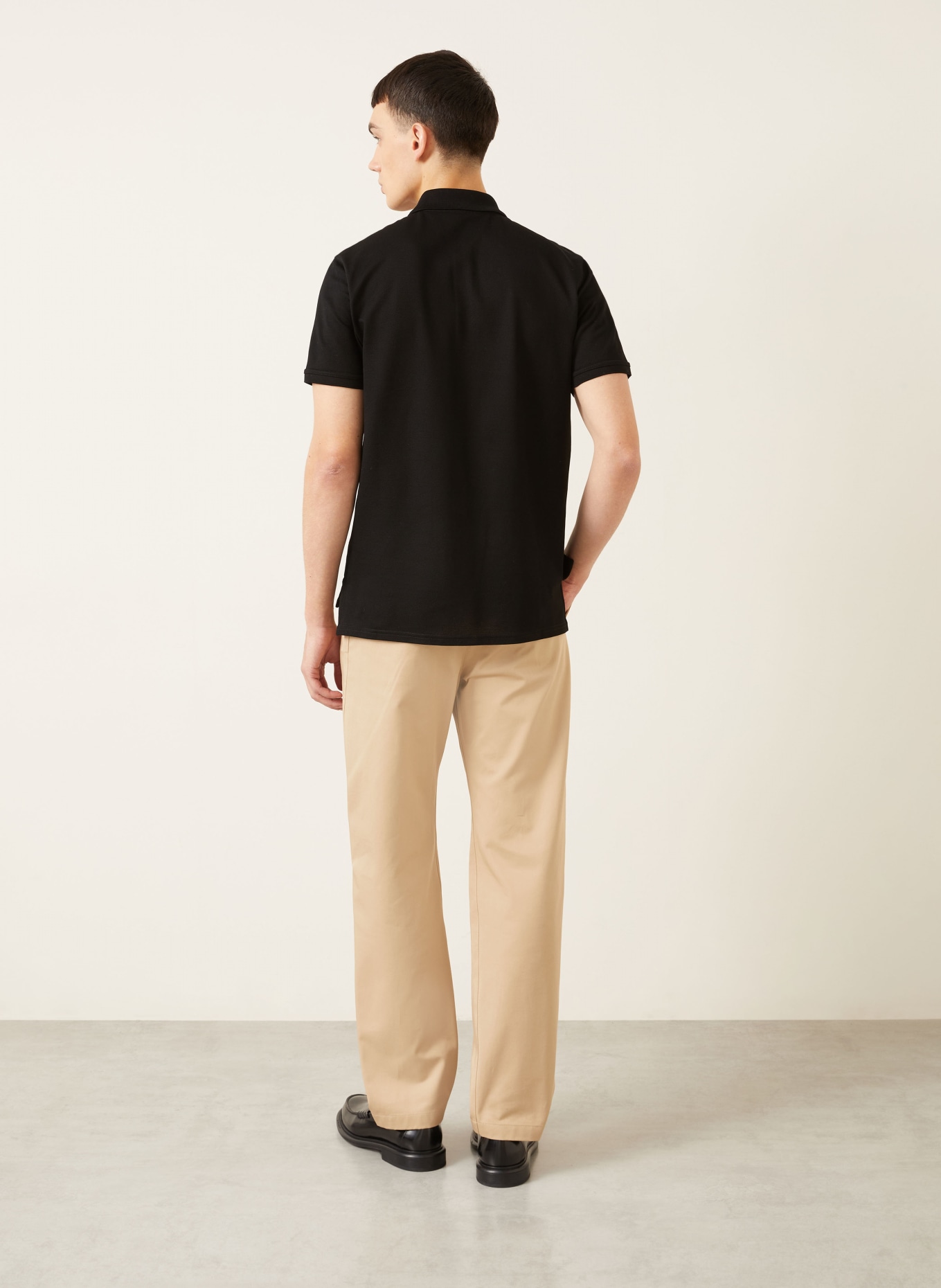 GIVENCHY Piqué polokošile: ČERNÁ