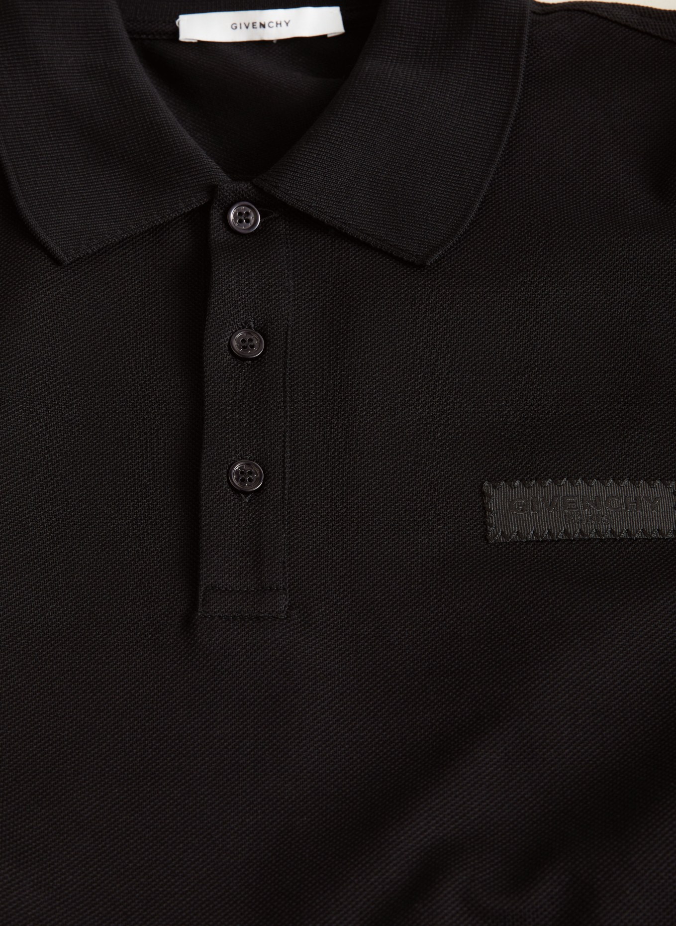 GIVENCHY Piqué polokošile: ČERNÁ