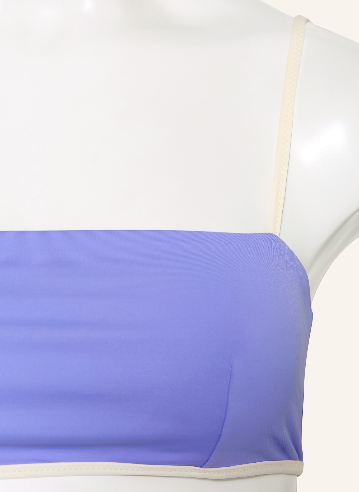 MYMARINI Bustier bikini top EASY, oboustranný, s UV ochranou 50+: SVĚTLE FIALOVÁ / TMAVĚ HNĚDÁ / KRÉMOVÁ