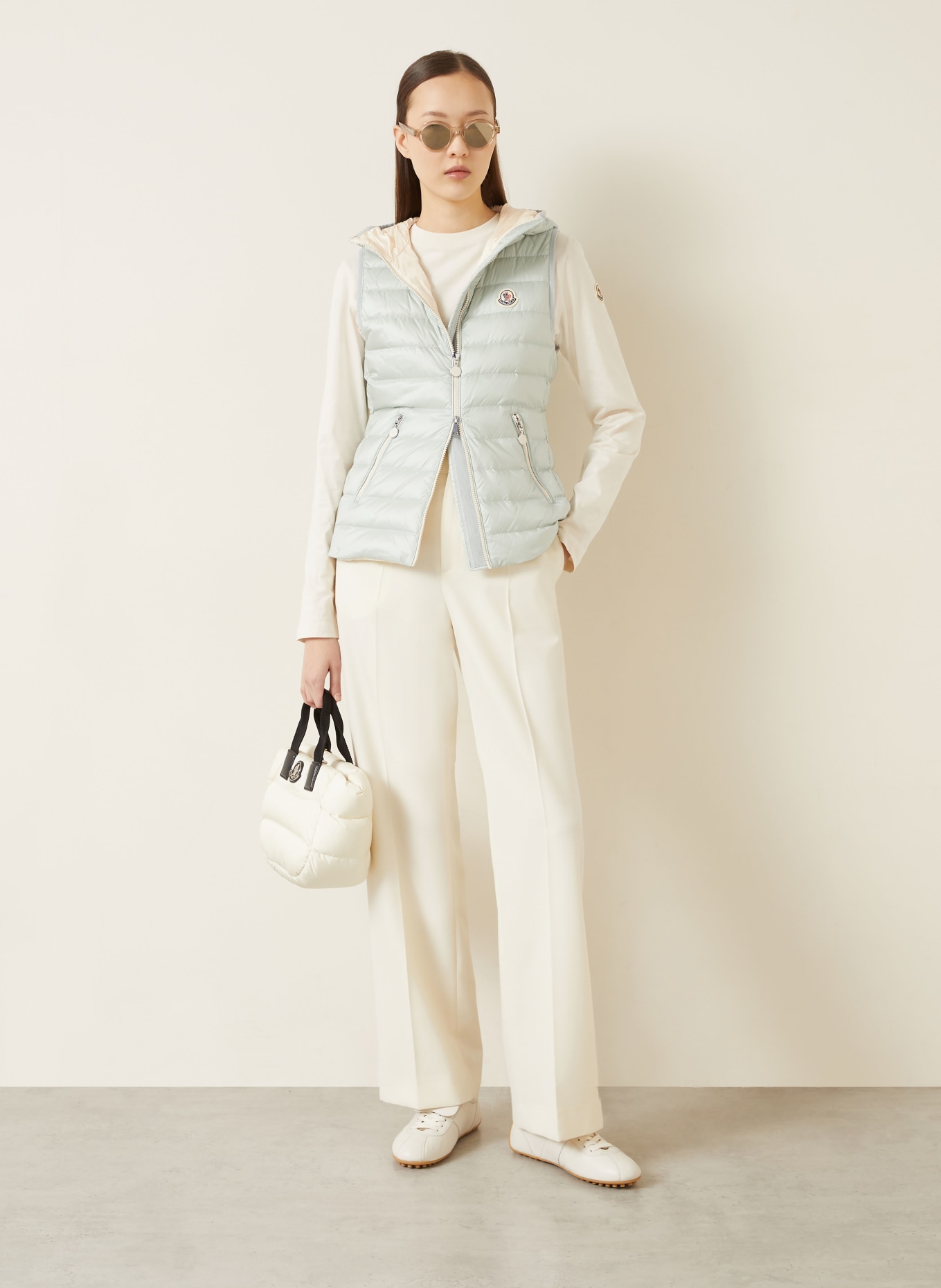 MONCLER Daunenweste GLYGOSSE: HELLGRÜN