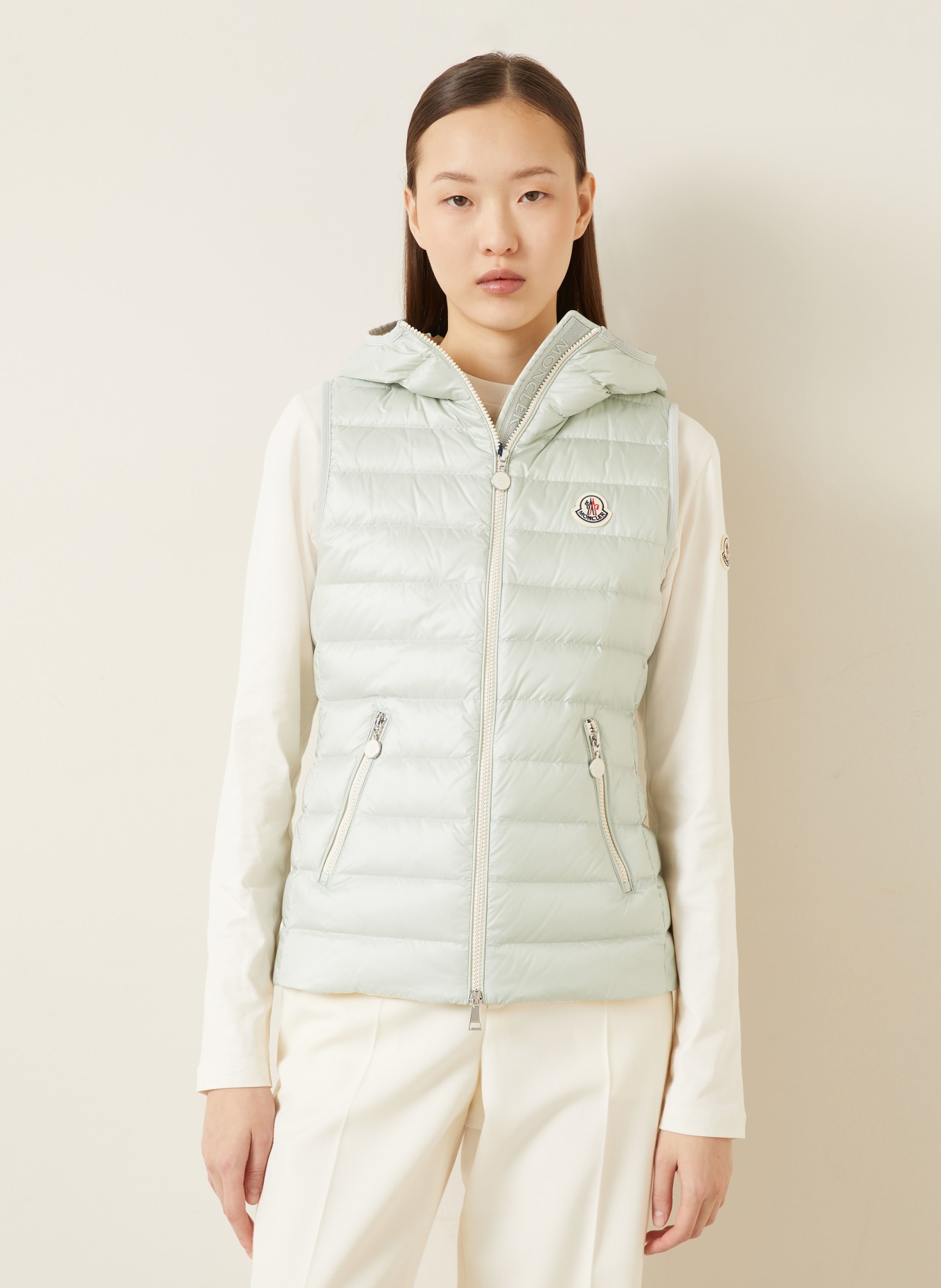 MONCLER Daunenweste GLYGOSSE: HELLGRÜN