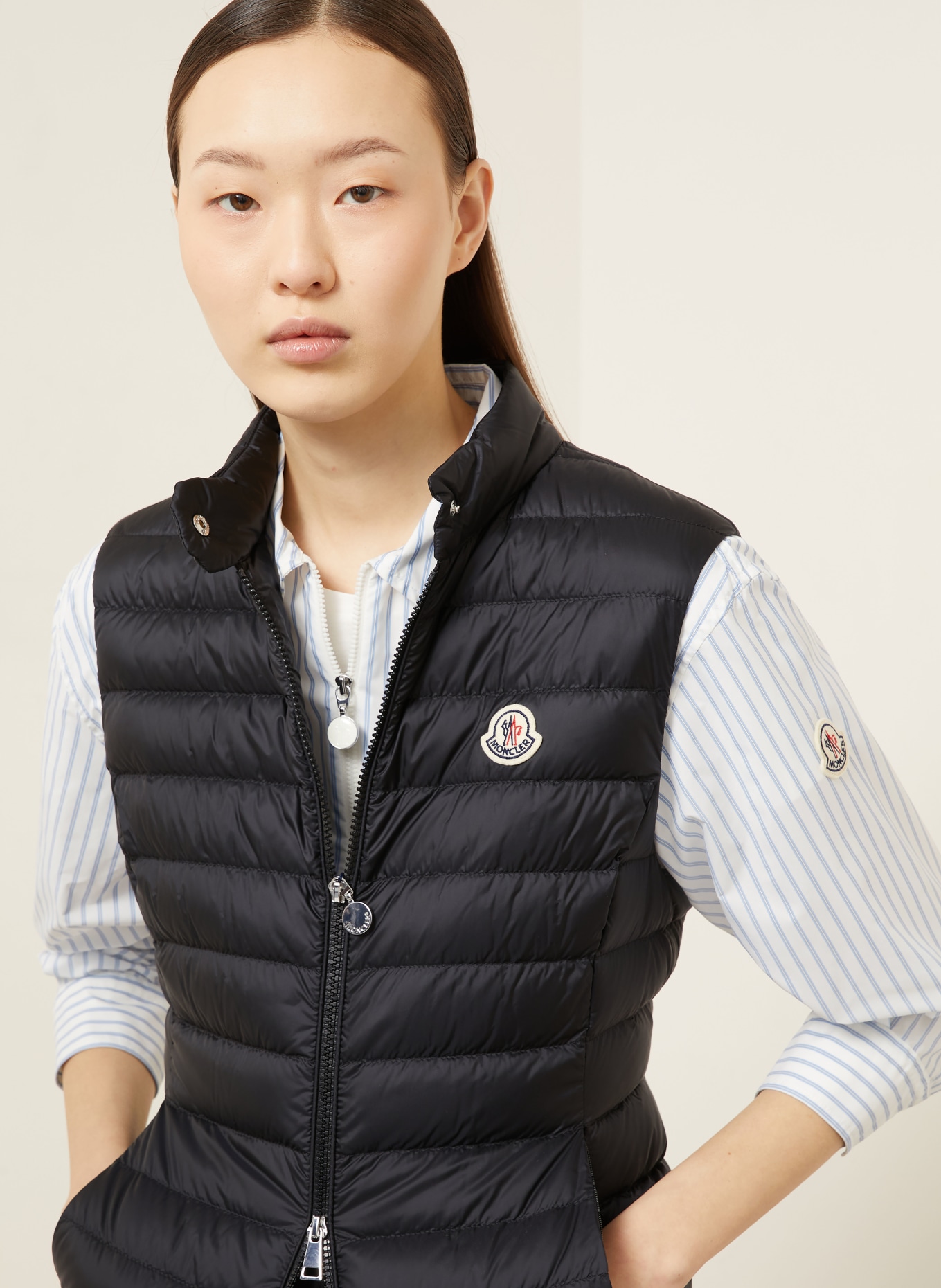 MONCLER Daunenweste IGENS: SCHWARZ