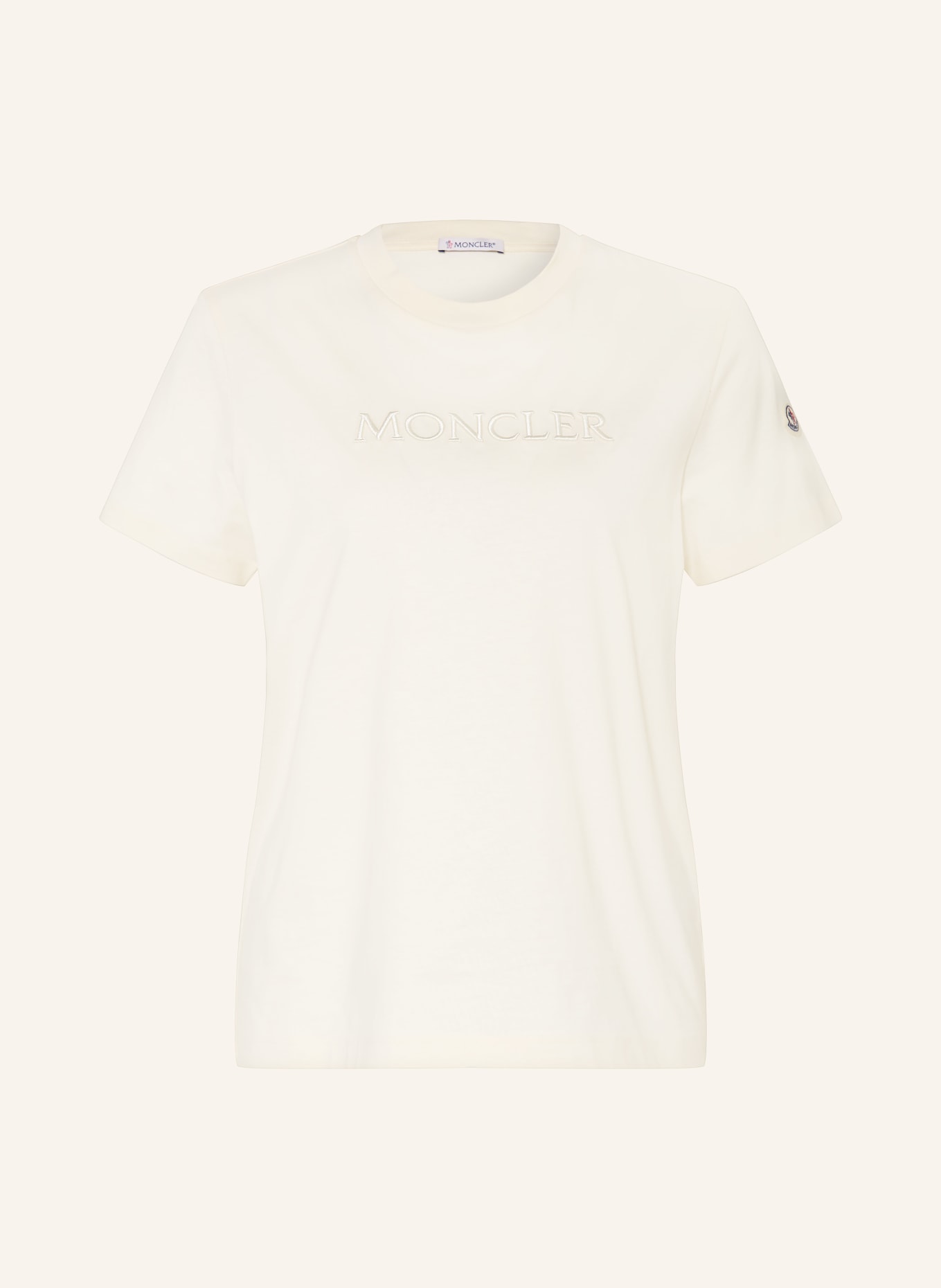 MONCLER koszulka: KREMOWY