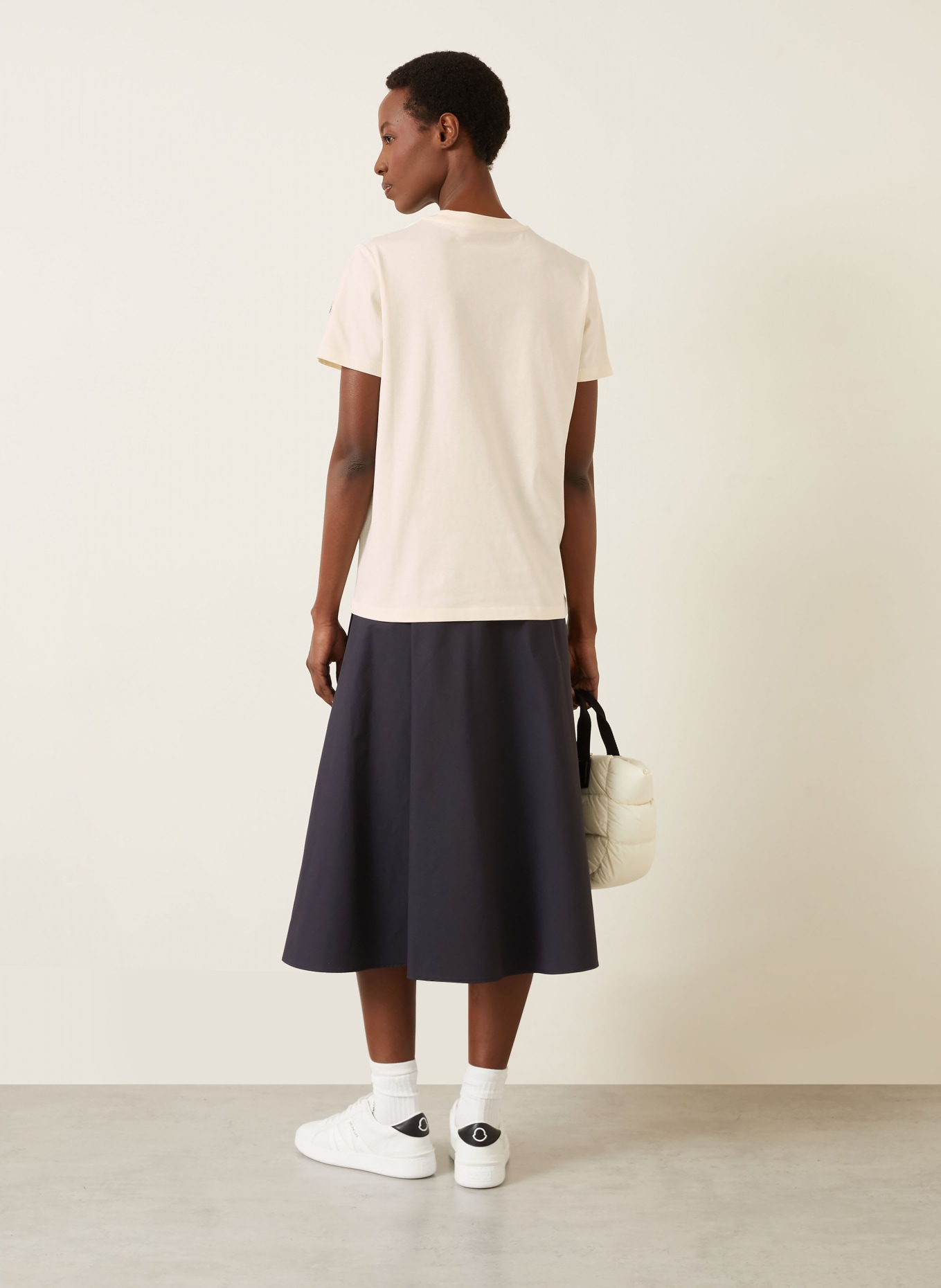 MONCLER koszulka: KREMOWY