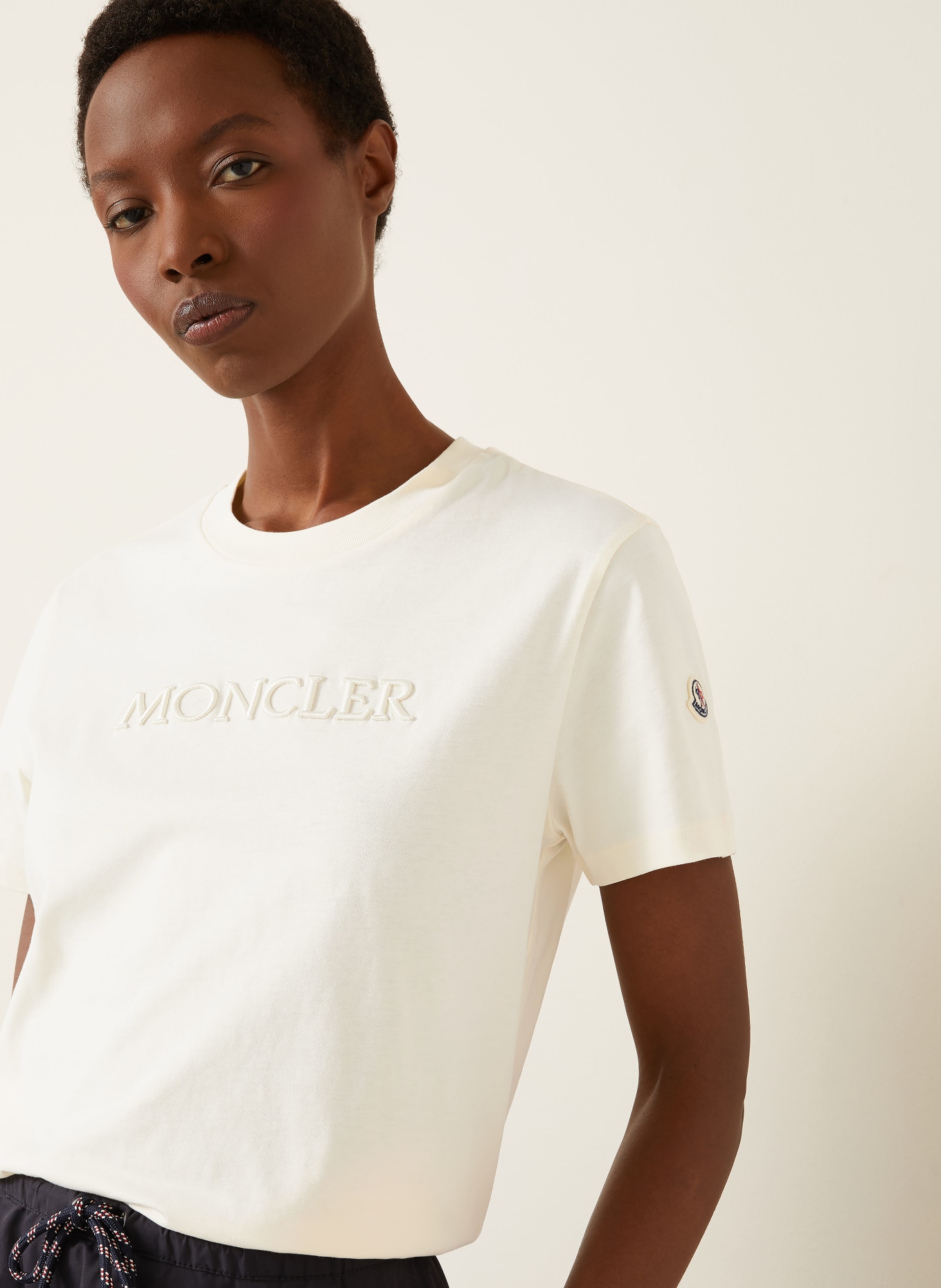 MONCLER T-Shirt: CREME