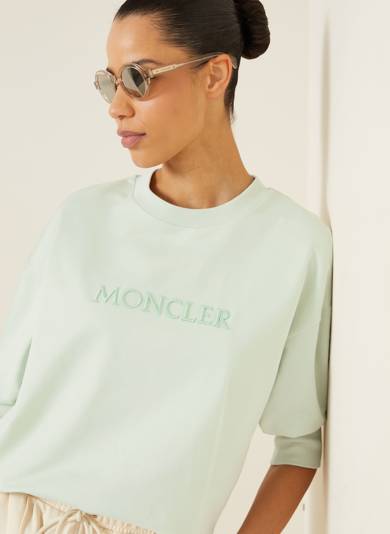 MONCLER mikina: SVĚTLE ZELENÁ