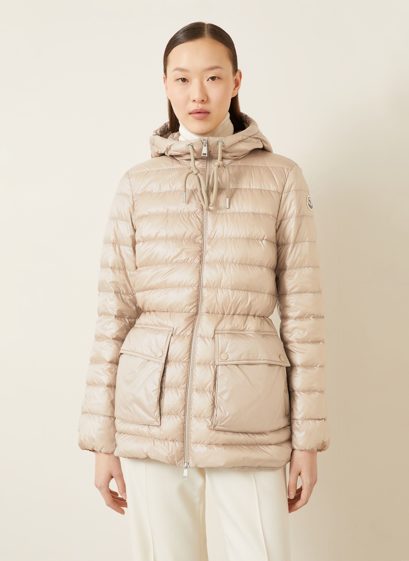 MONCLER Lightweight-Daunenmantel JASMIN: BEIGE