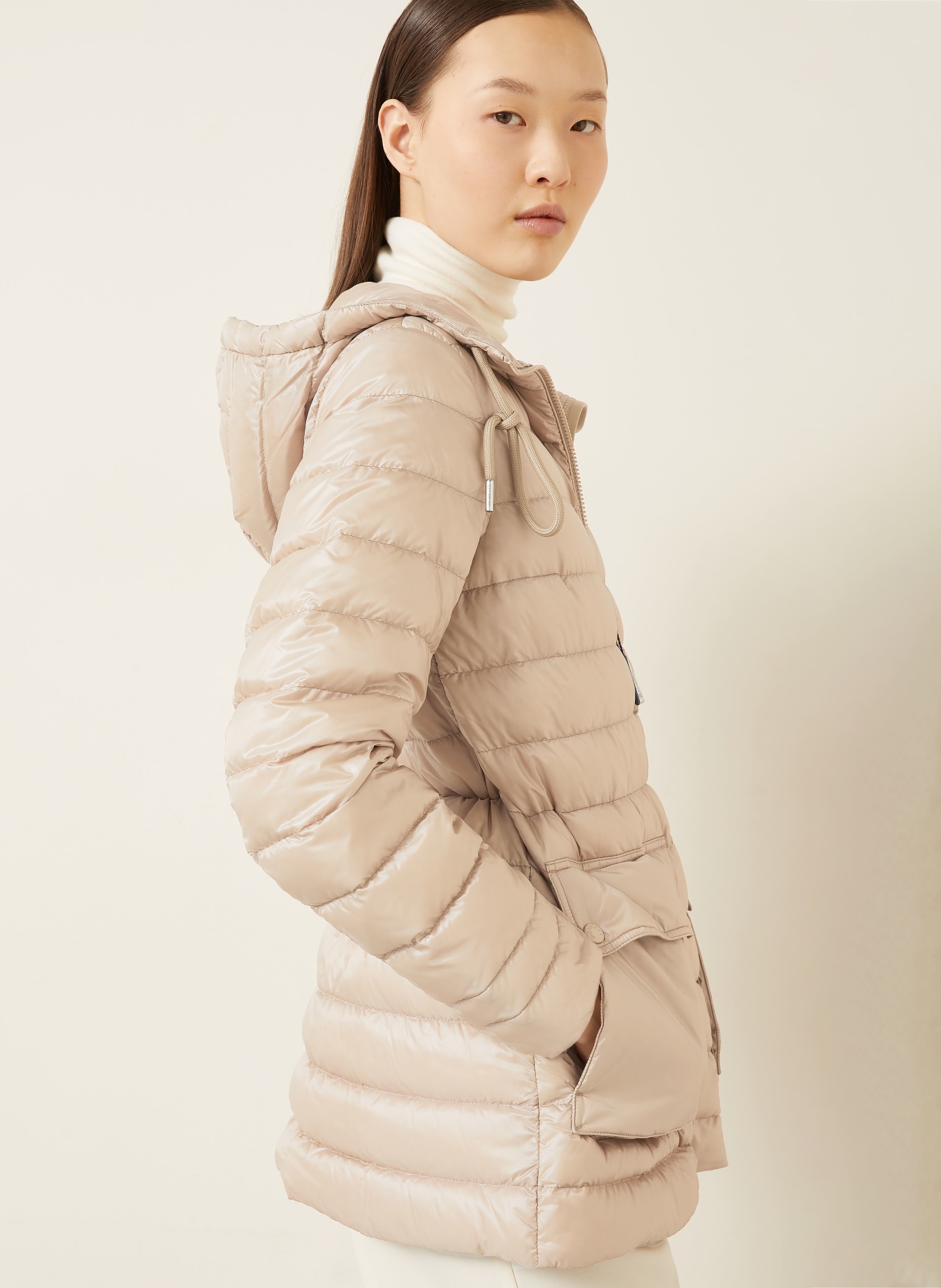 MONCLER Lightweight-Daunenmantel JASMIN: BEIGE