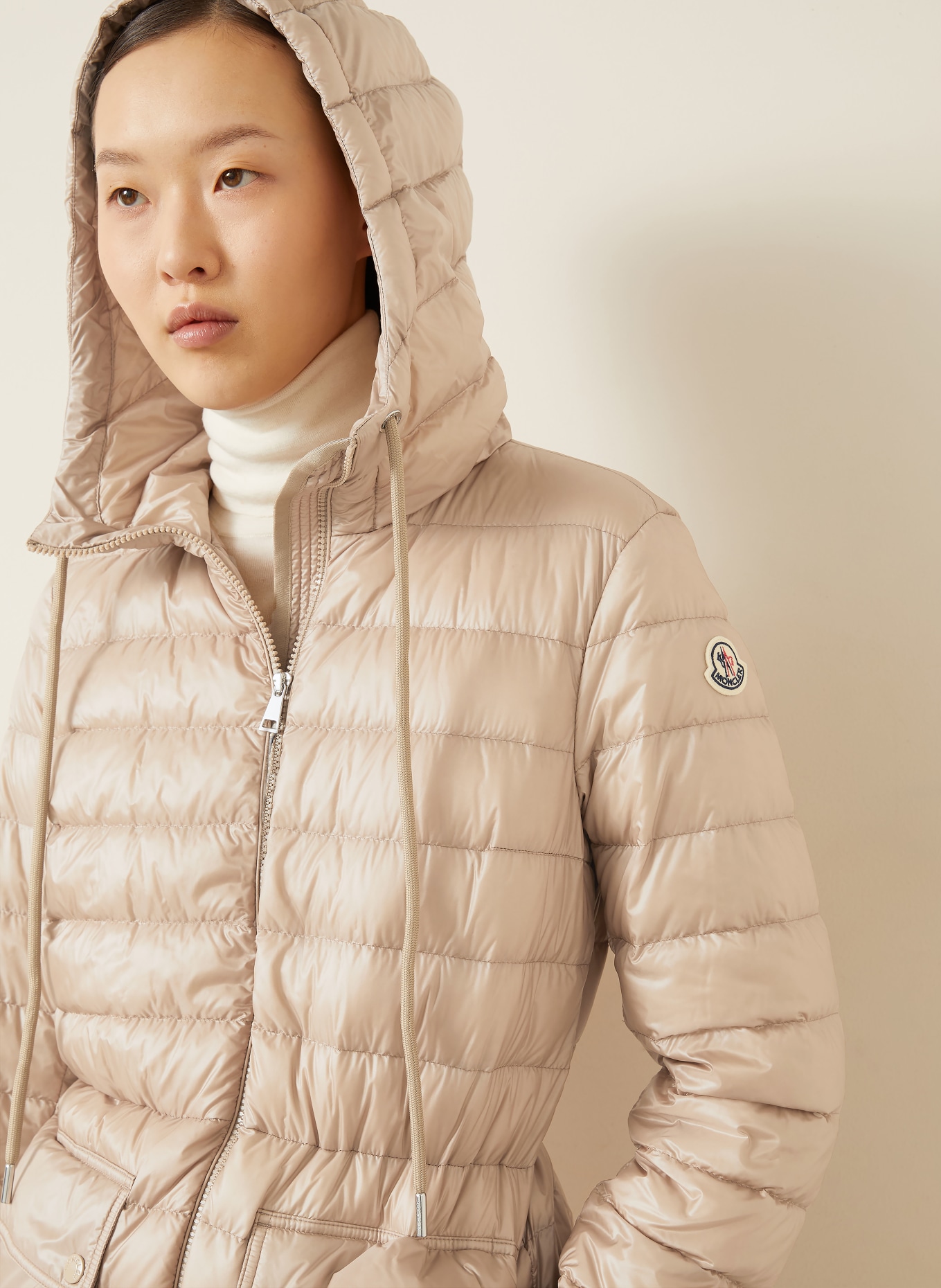 MONCLER Lightweight-Daunenmantel JASMIN: BEIGE