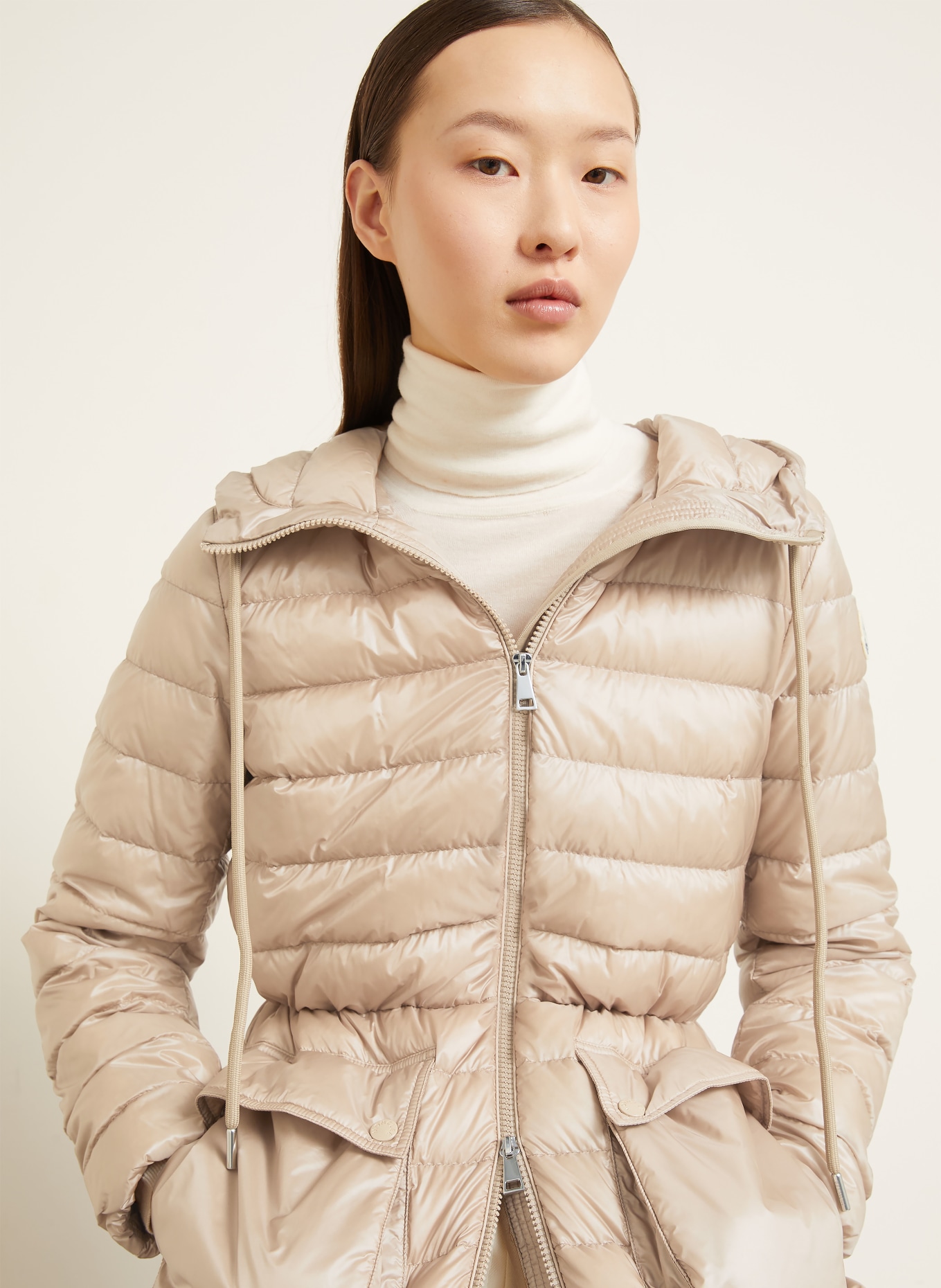 MONCLER Lightweight-Daunenmantel JASMIN: BEIGE
