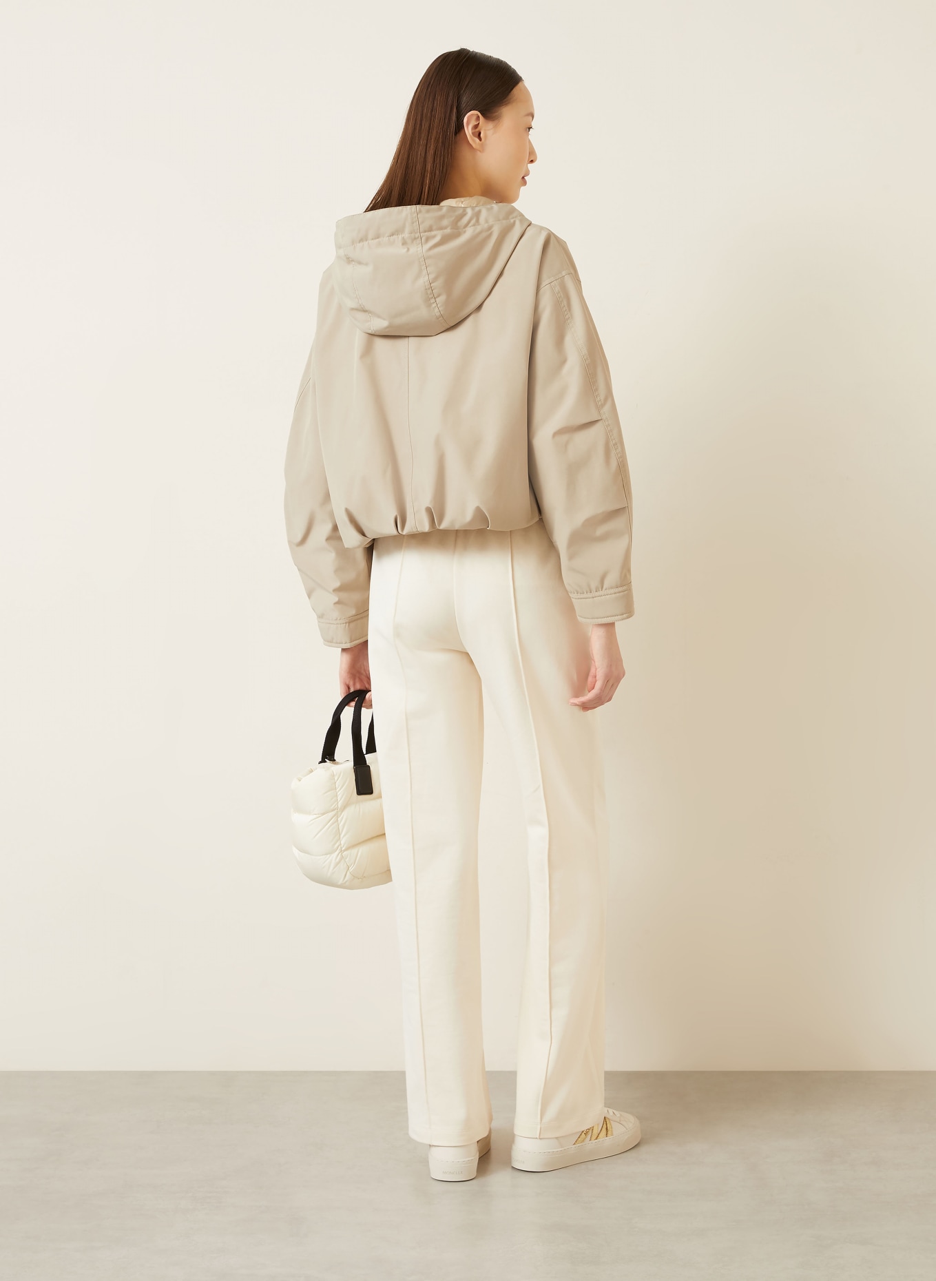 MONCLER sweatpants: ECRU