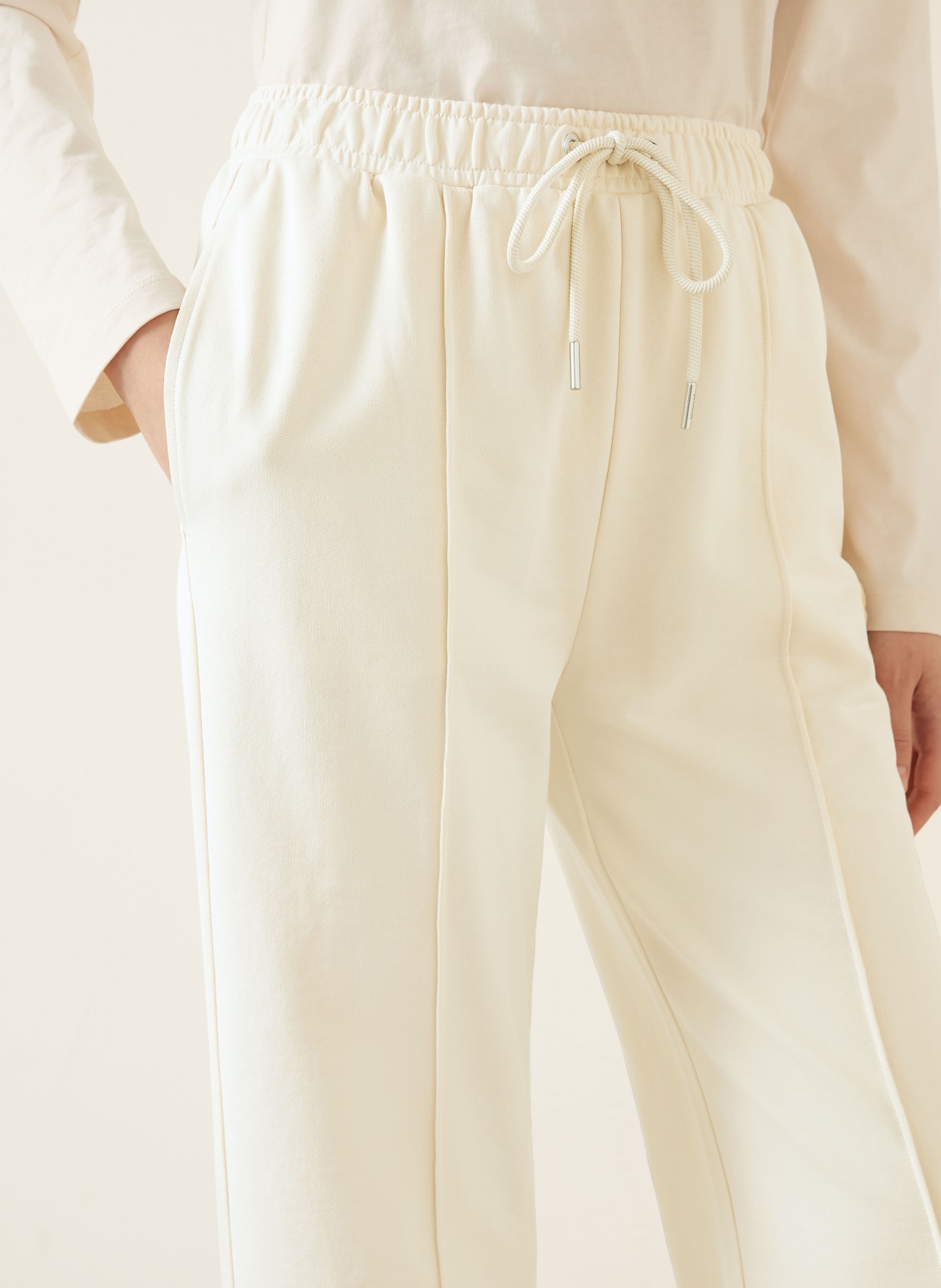 MONCLER sweatpants: ECRU