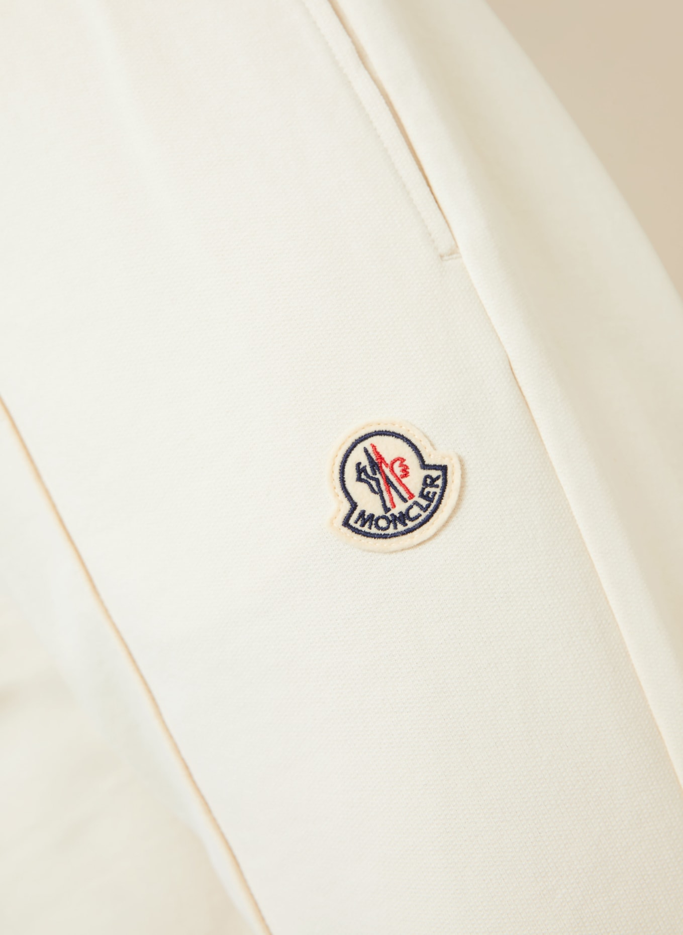 MONCLER sweatpants: ECRU