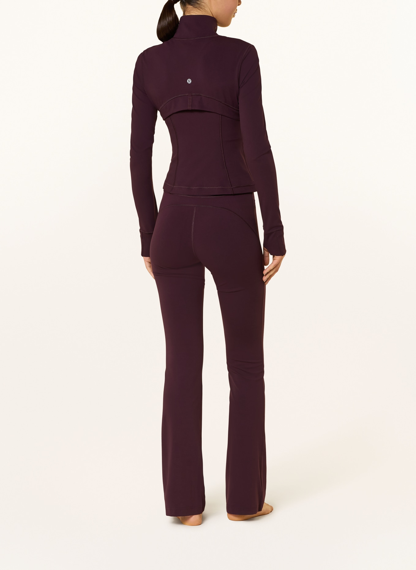 lululemon Punčocháče GROOVE NULU™ HR: TMAVĚ ČERVENÁ