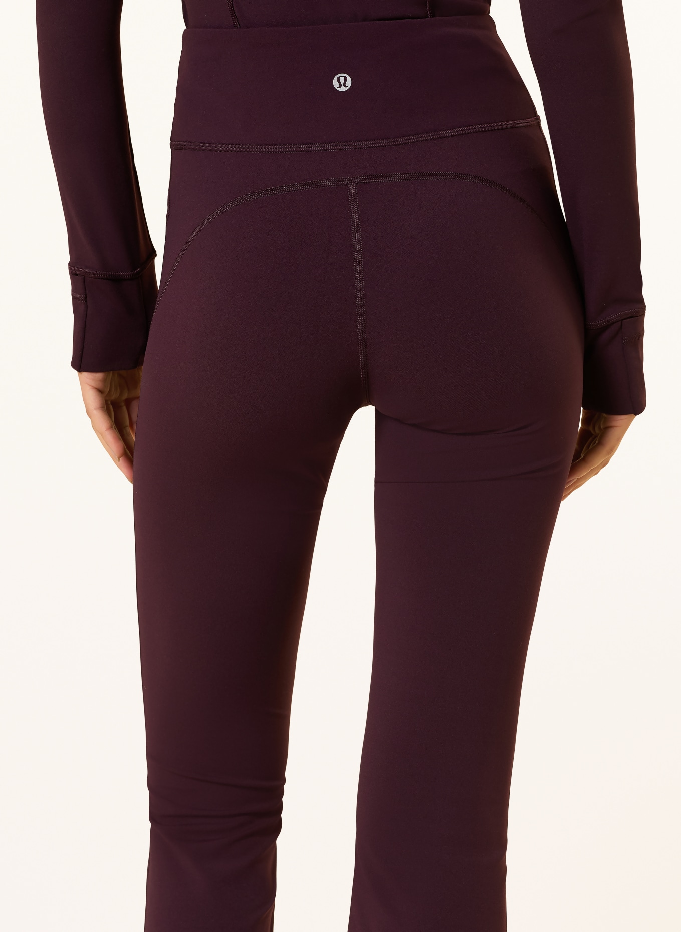 lululemon Punčocháče GROOVE NULU™ HR: TMAVĚ ČERVENÁ