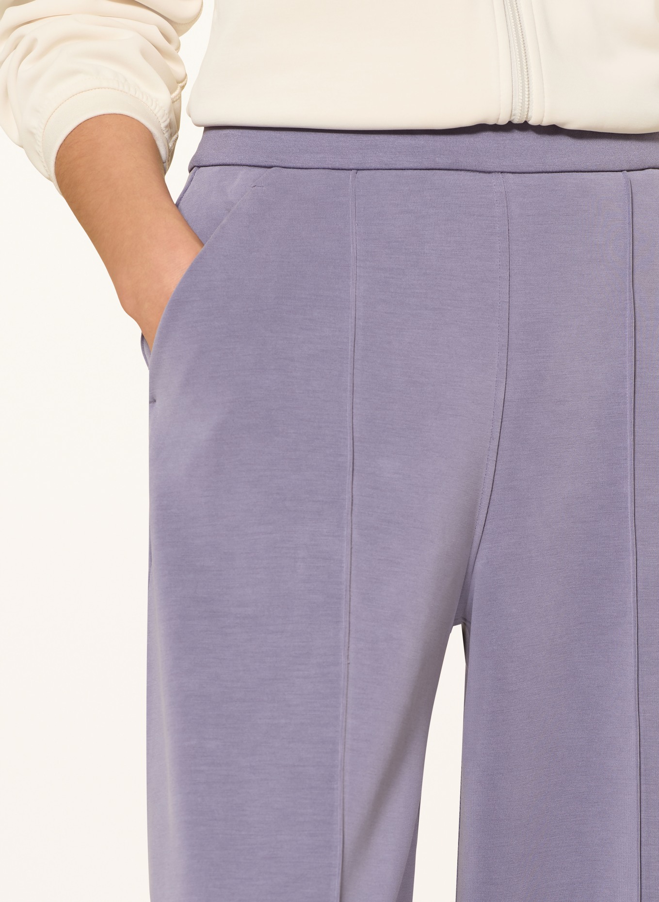 lululemon Tepláky BRUSHED SOFTSTREME HIGH-RISE WIDE-LEG: SVĚTLE FIALOVÁ