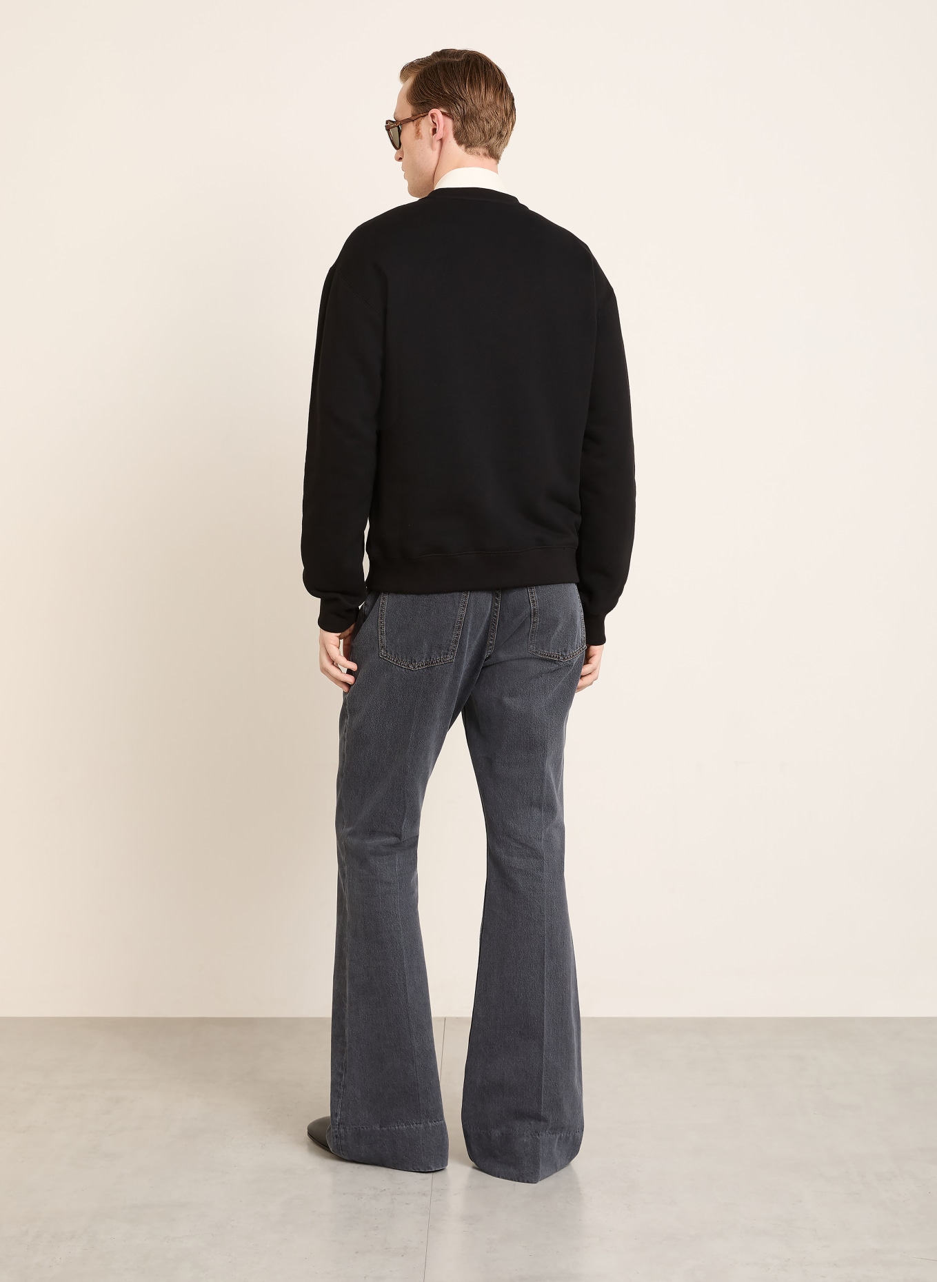 VALENTINO Sweatshirt: SCHWARZ / ROT