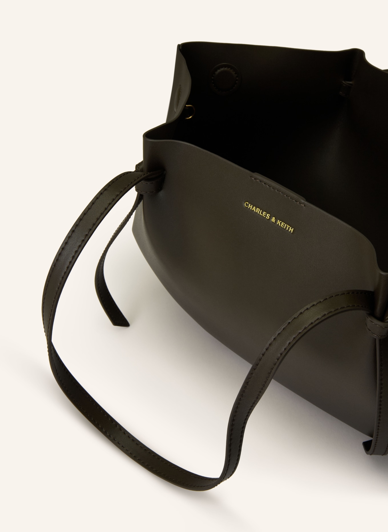 CHARLES & KEITH  CALLA shopper bag with pouch: DARK GREEN