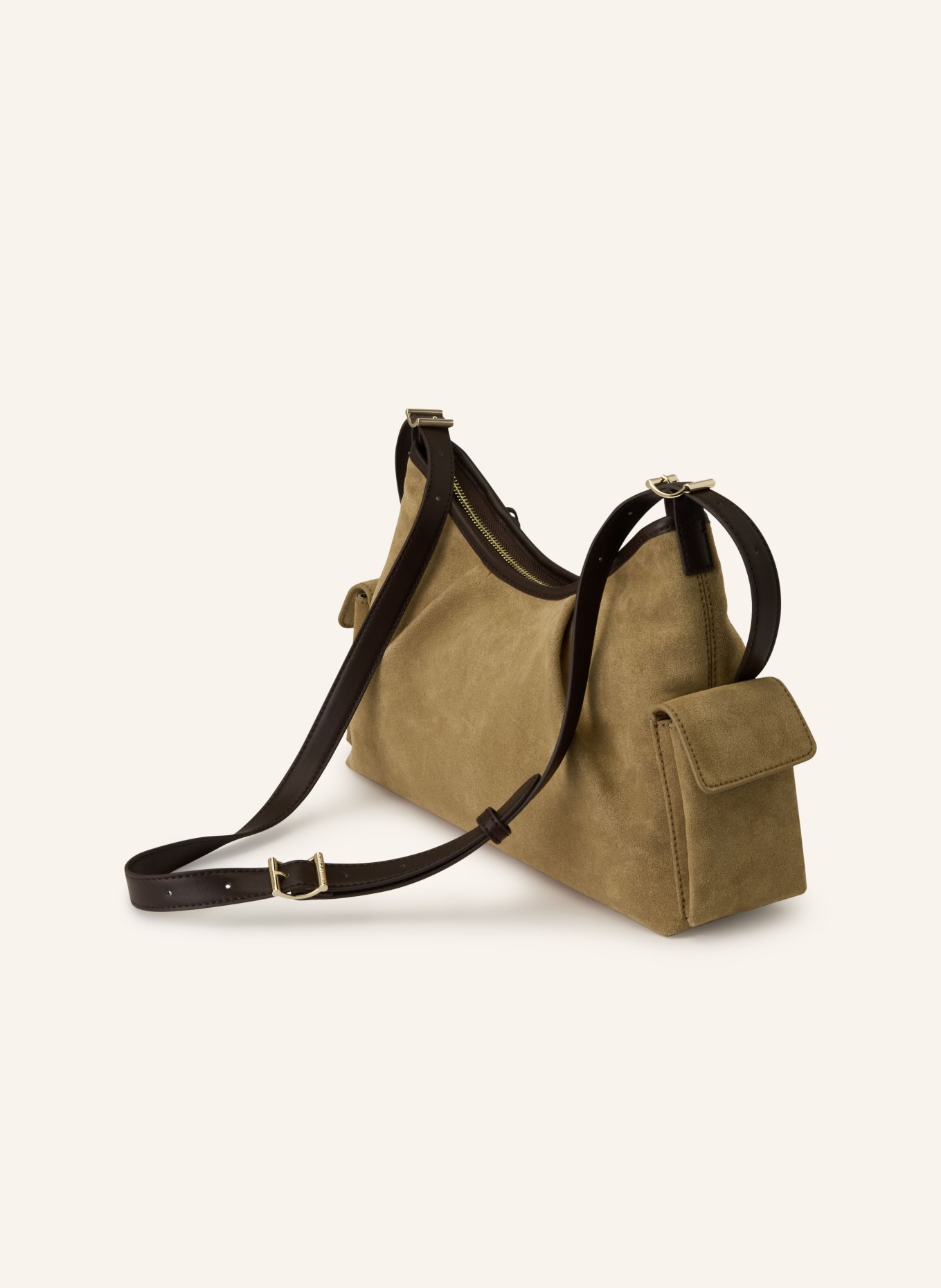 CHARLES & KEITH  Taška přes rameno KHAI MEDIUM: KOŇAKOVÁ / TMAVĚ HNĚDÁ