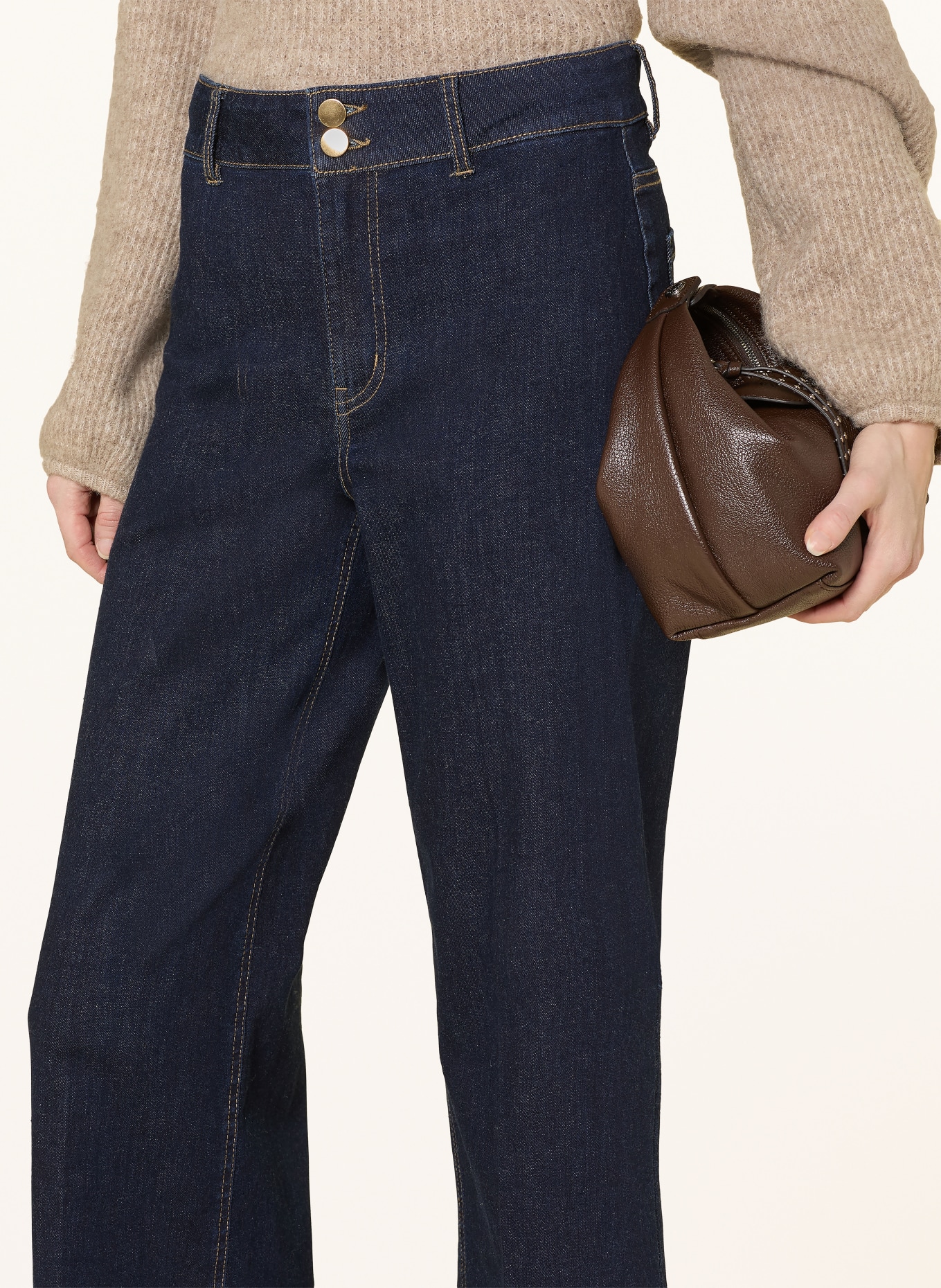 ONLY Cropped jeans: DARK BLUE DENIM