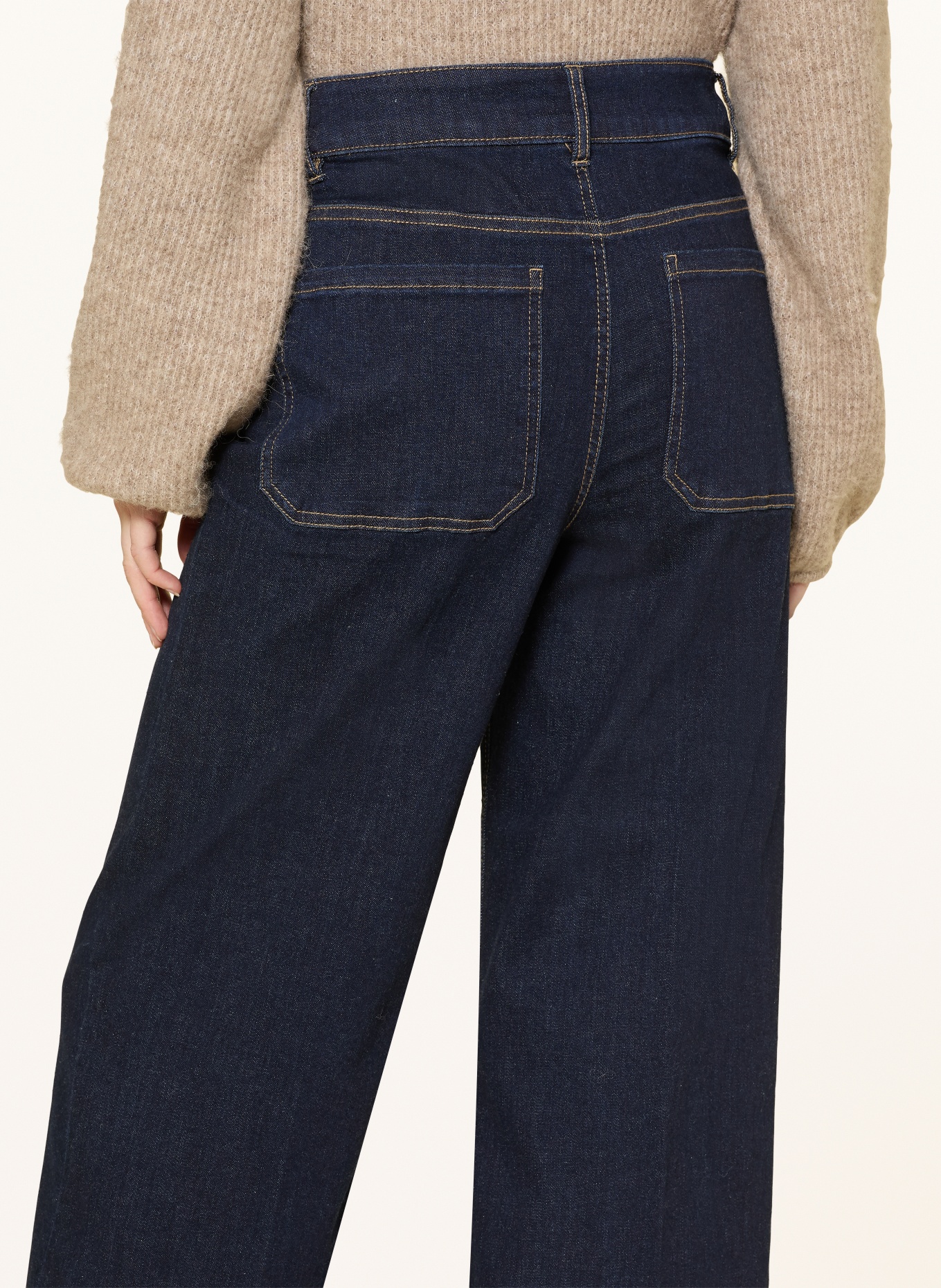 ONLY Cropped jeans: DARK BLUE DENIM