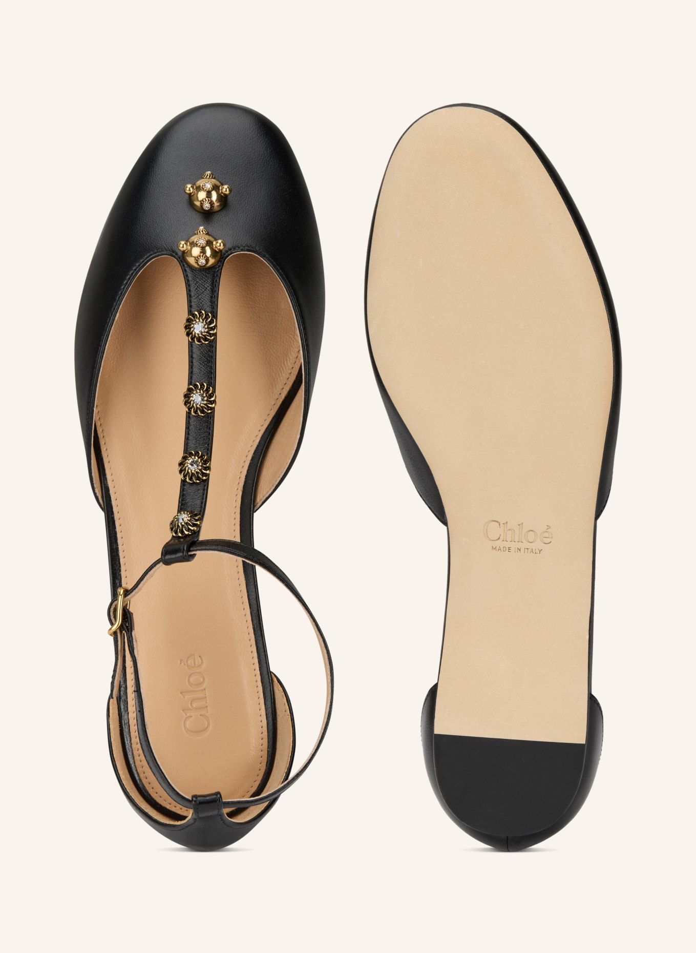 Chloé Baleriny Mary Jane CELESTE: 001 BLACK