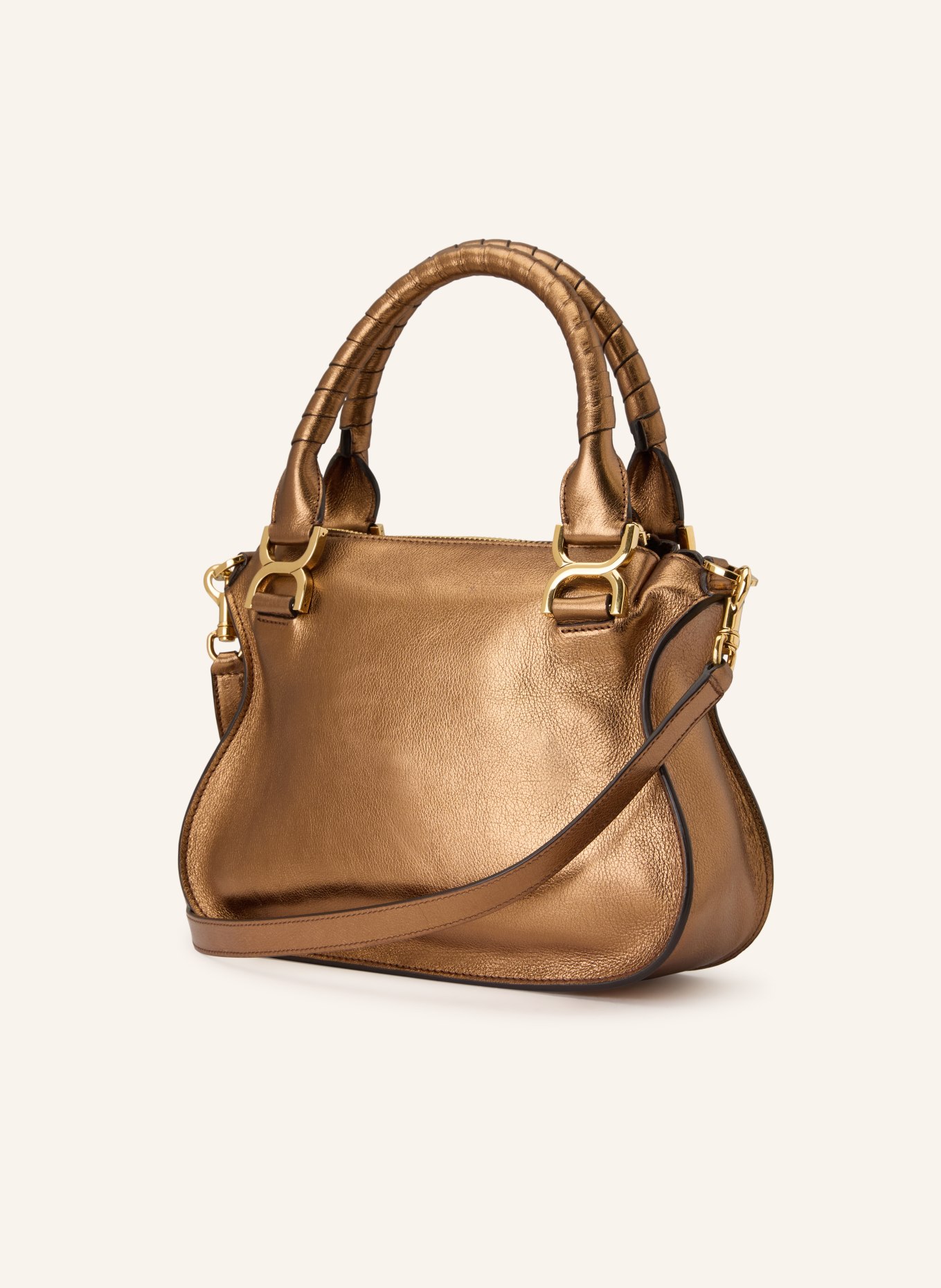 Chloé MARCIE handbag: GOLDEN BROWN