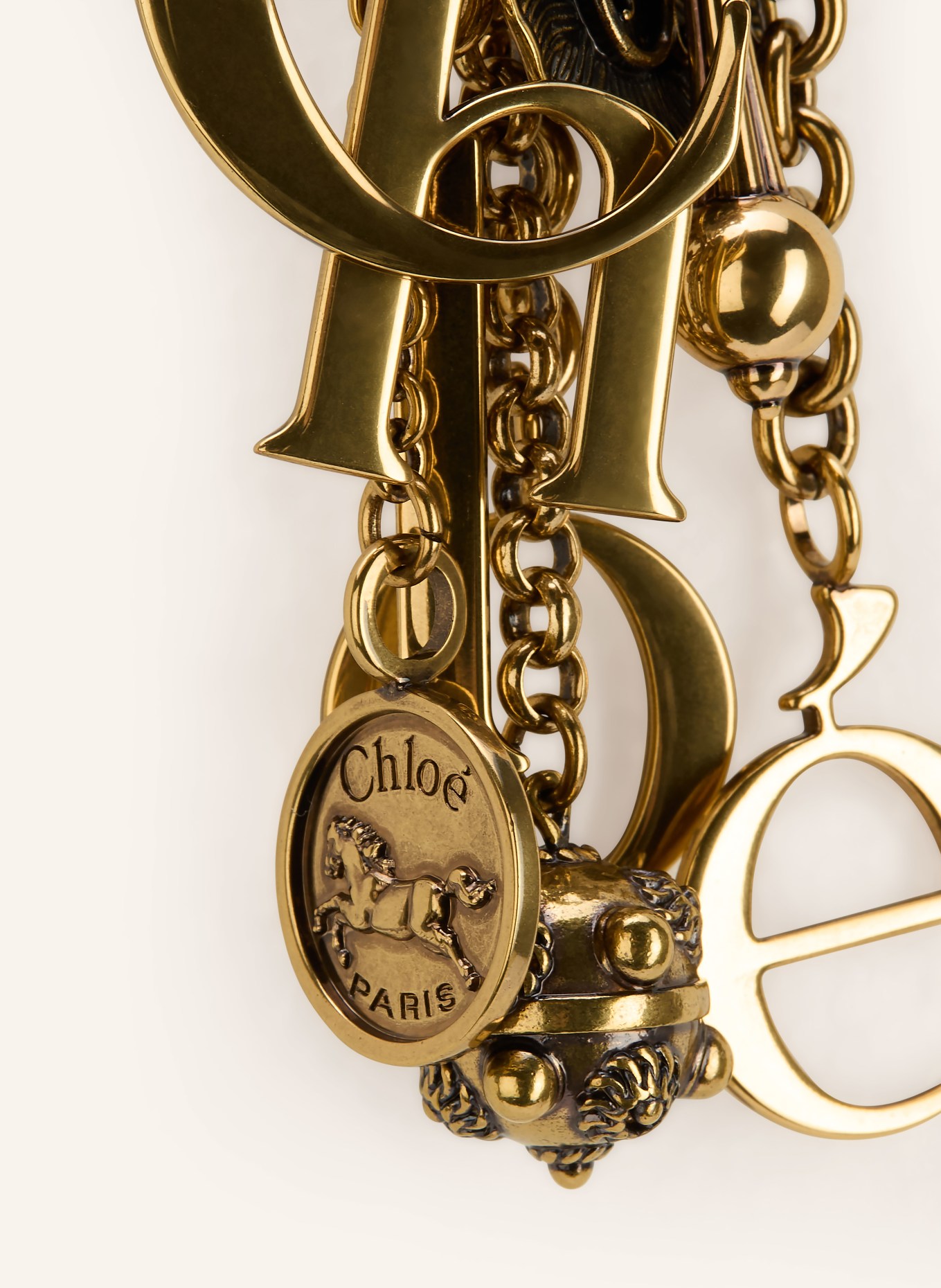 Chloé přívěsek na tašku: GOLDEN BROWN