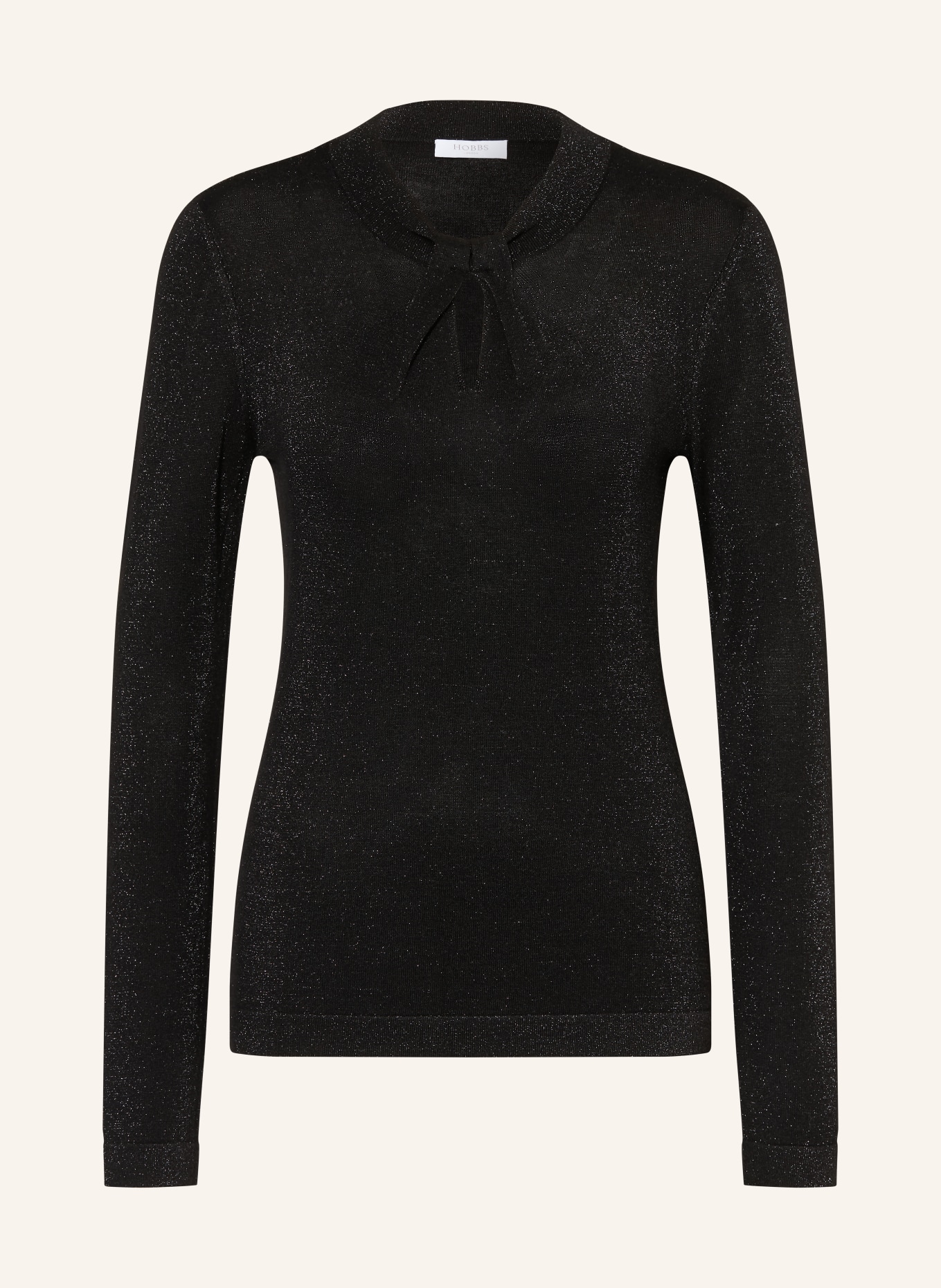 HOBBS Pullover EFFIE mit Glitzergarn: SCHWARZ / SILBER
