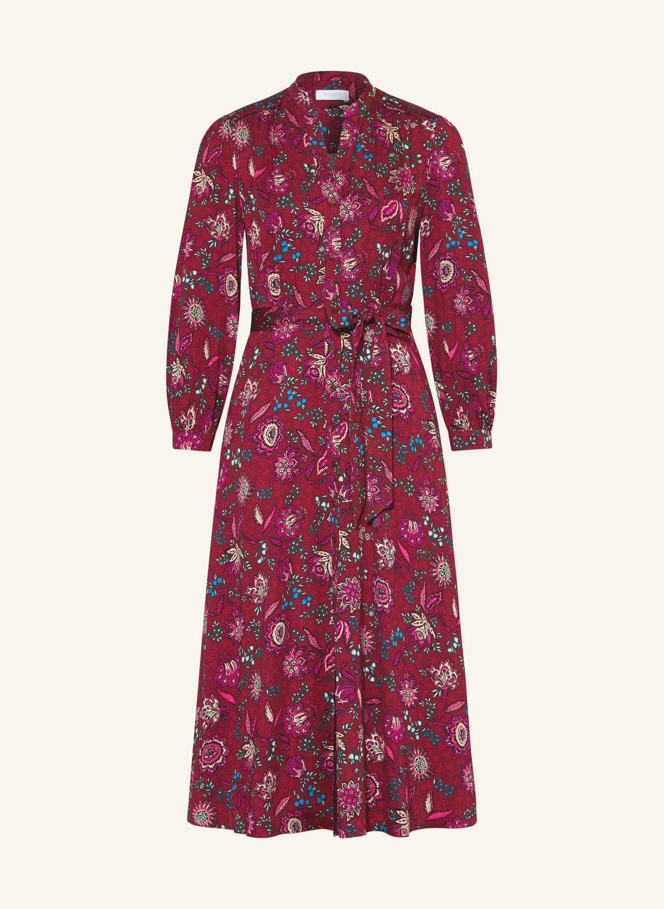 HOBBS Sukienka SOFIA: CZERWONY / MOCNORÓŻOWY / CIEMNOZIELONY