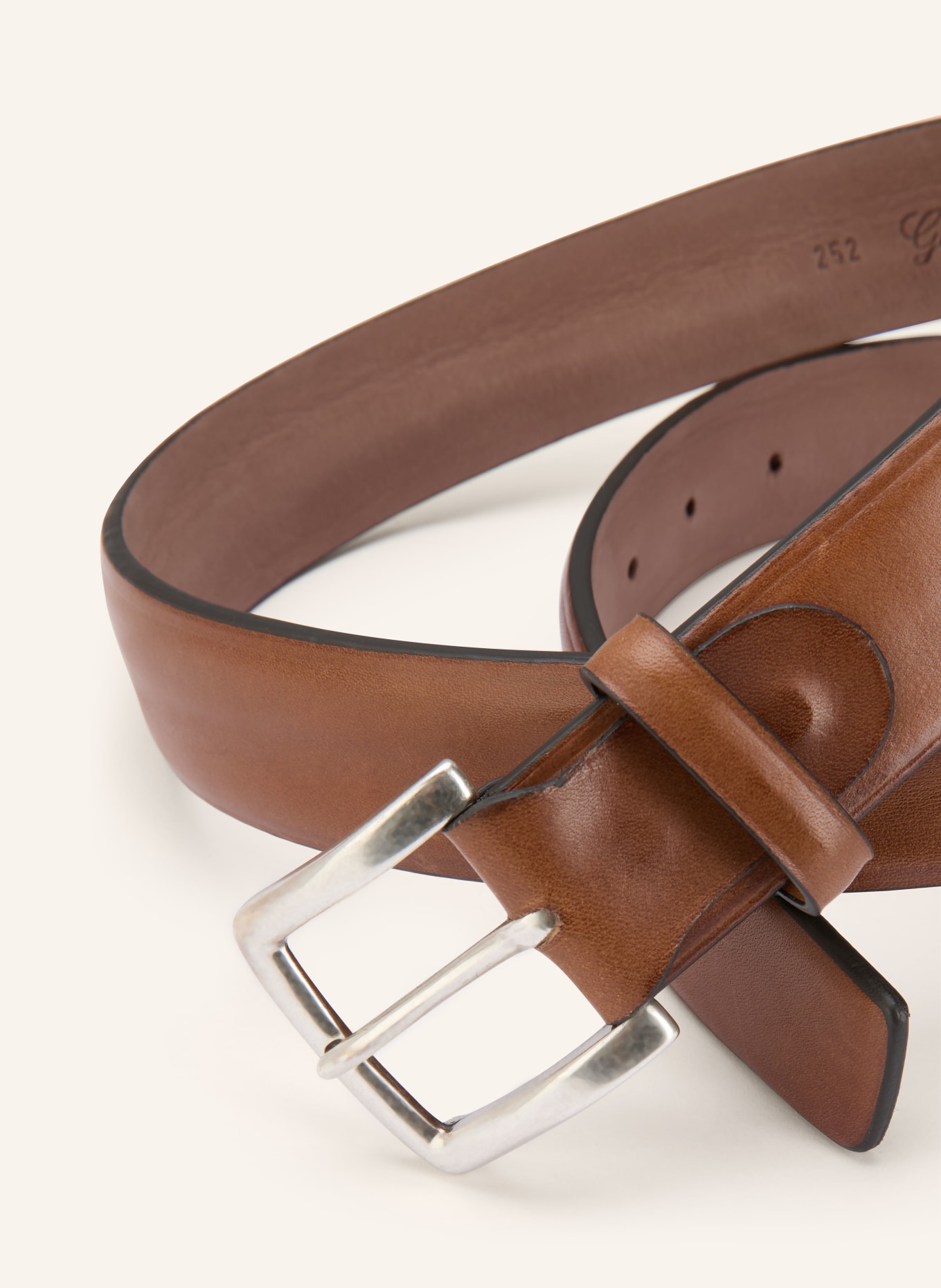 Reptile's House Leather belt DACOTA: BROWN