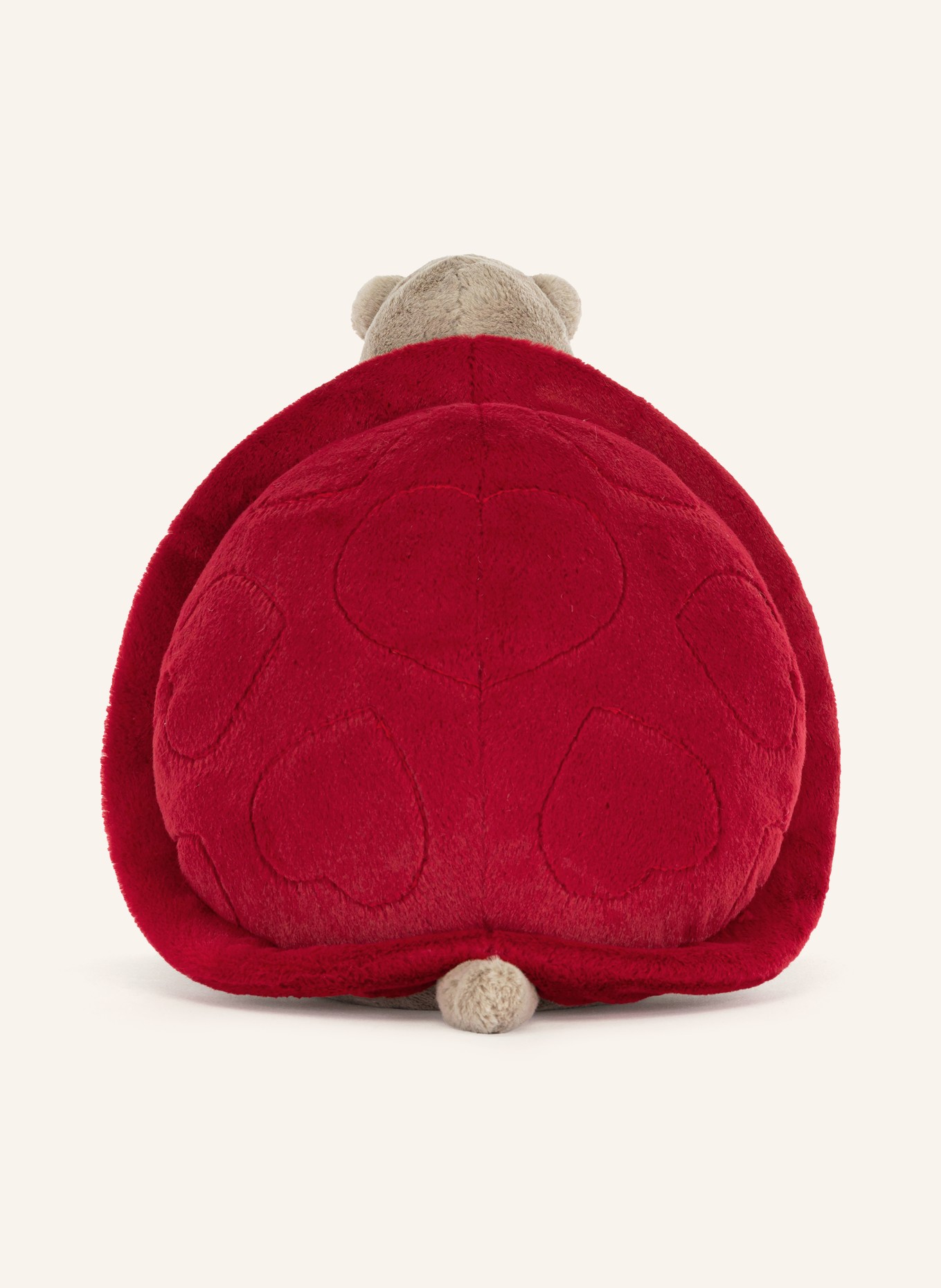 Jellycat Pluszowa zabawka TIMMY TURTLE ROMANTIC OUTFIT: SZAROBRĄZOWY / CZERWONY / GRANATOWY