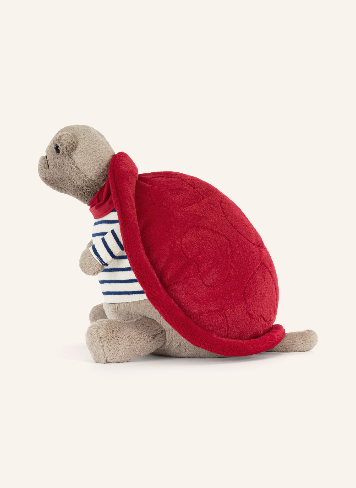 Jellycat Pluszowa zabawka TIMMY TURTLE ROMANTIC OUTFIT: SZAROBRĄZOWY / CZERWONY / GRANATOWY