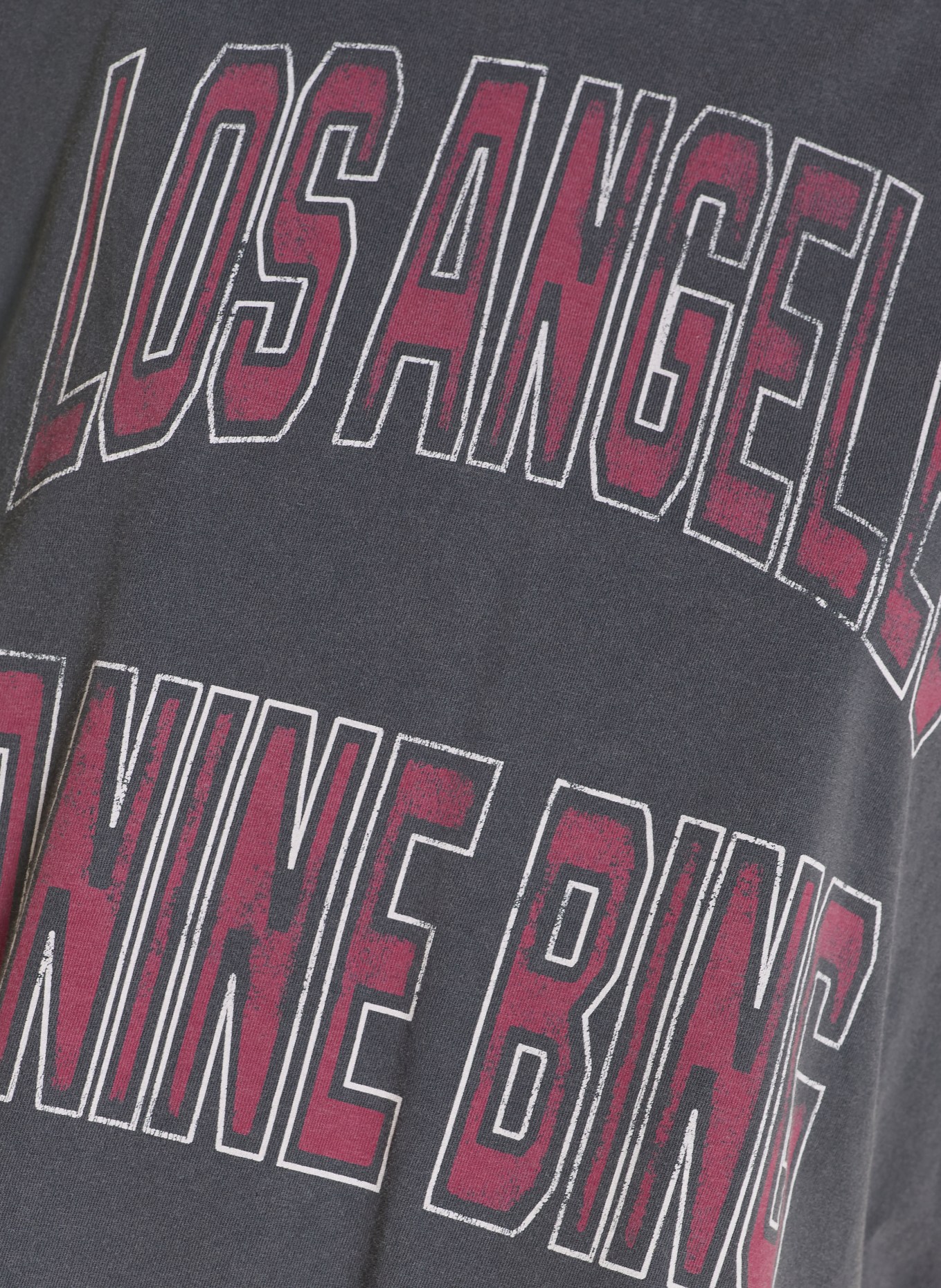 ANINE BING T-Shirt JOHNNY: DUNKELGRAU