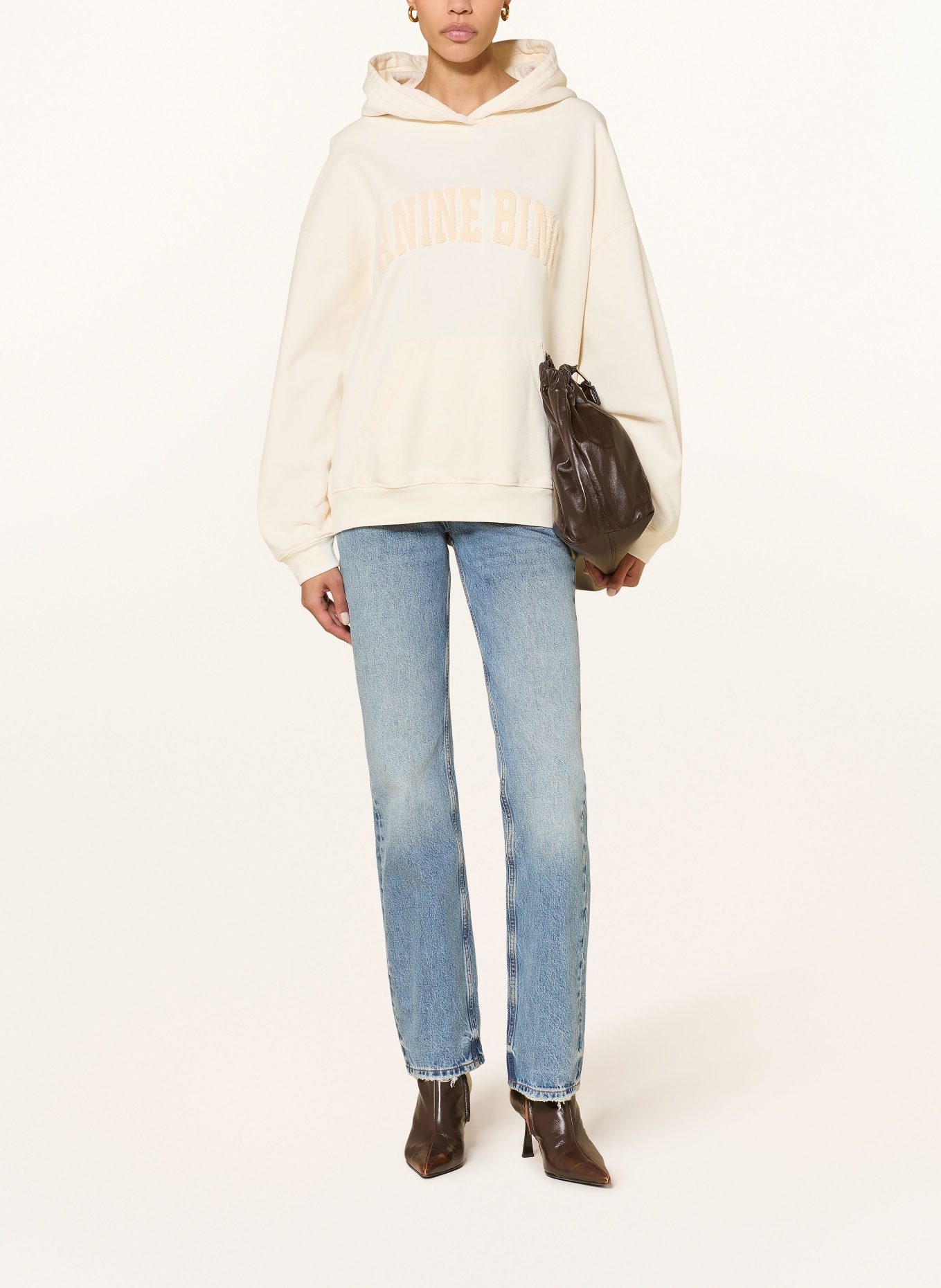 ANINE BING HARVEY hoodie: ECRU