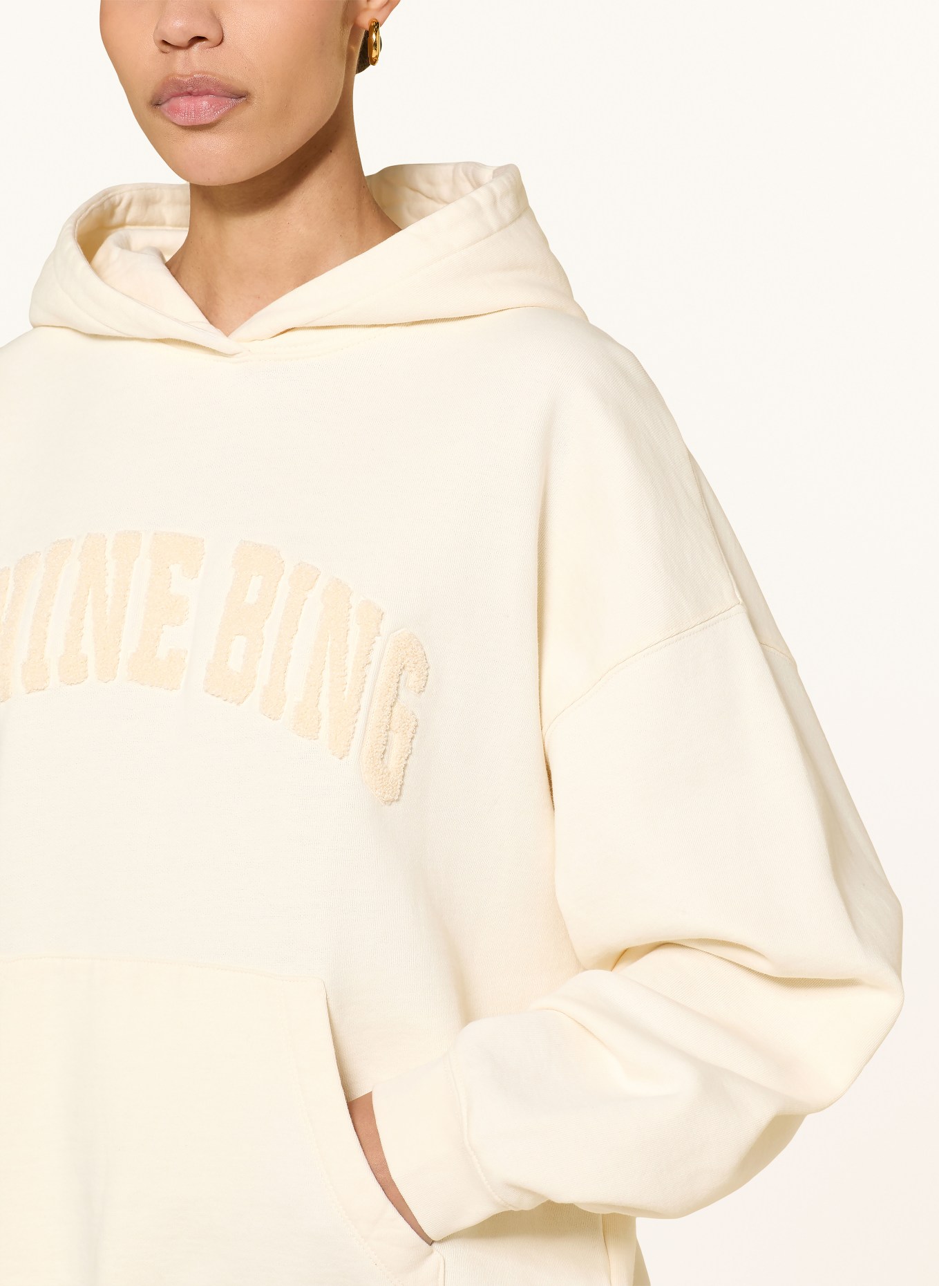 ANINE BING HARVEY hoodie: ECRU
