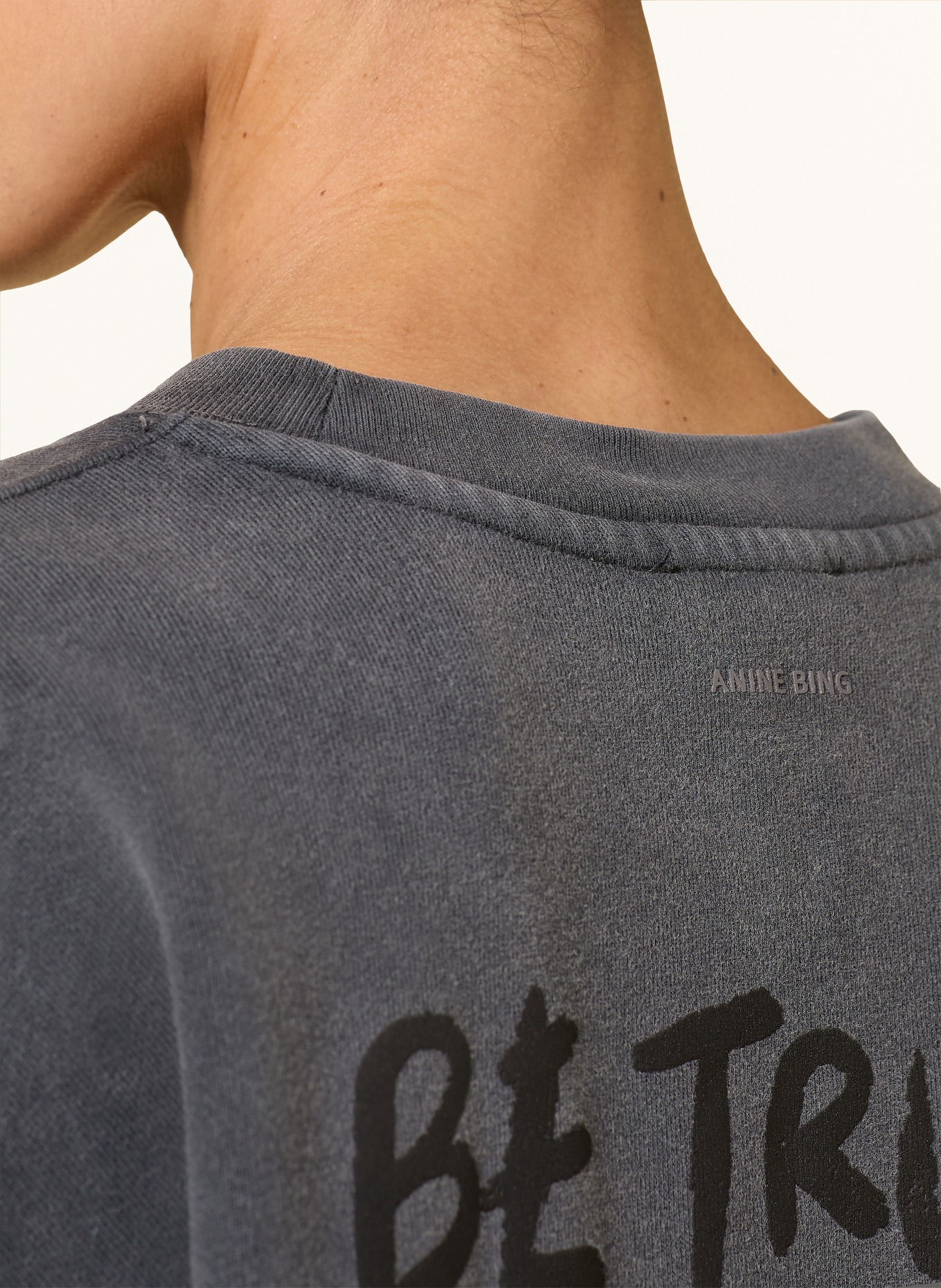 ANINE BING Sweatshirt MILES: SCHWARZ