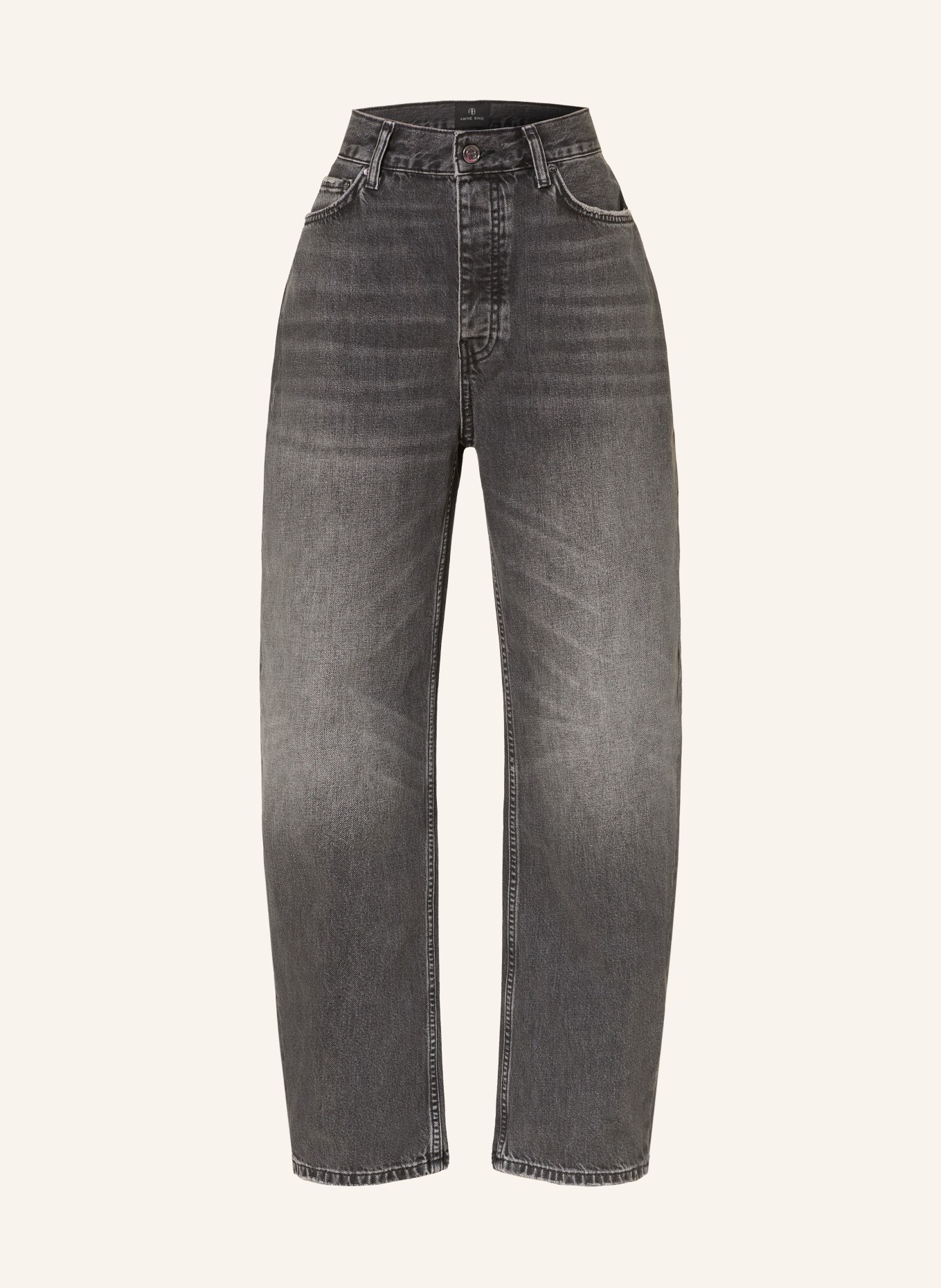 ANINE BING Barrel Jeans FRITZ: WASHED GREY WASHED GREY