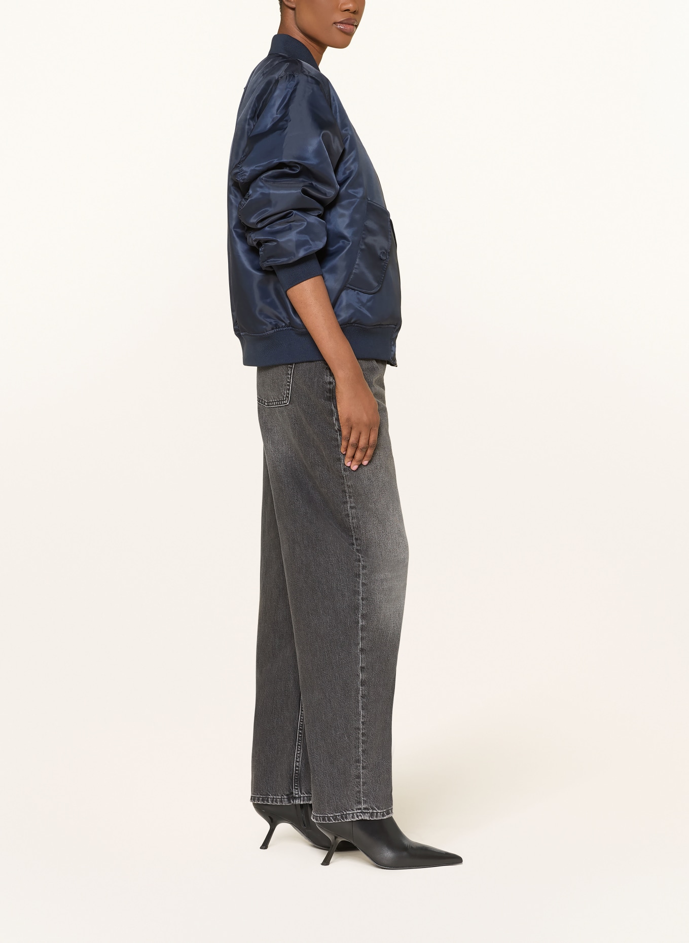 ANINE BING Barrel Jeans FRITZ: WASHED GREY WASHED GREY